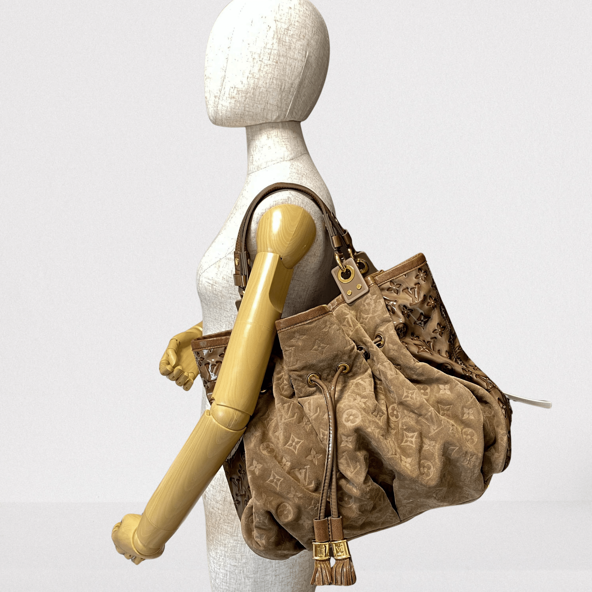 LOUIS VUITTON Monogram Brown Suede Irene Coco Bag, in , Sold by HIVE PRELOVED - Shoulder Bags, ,