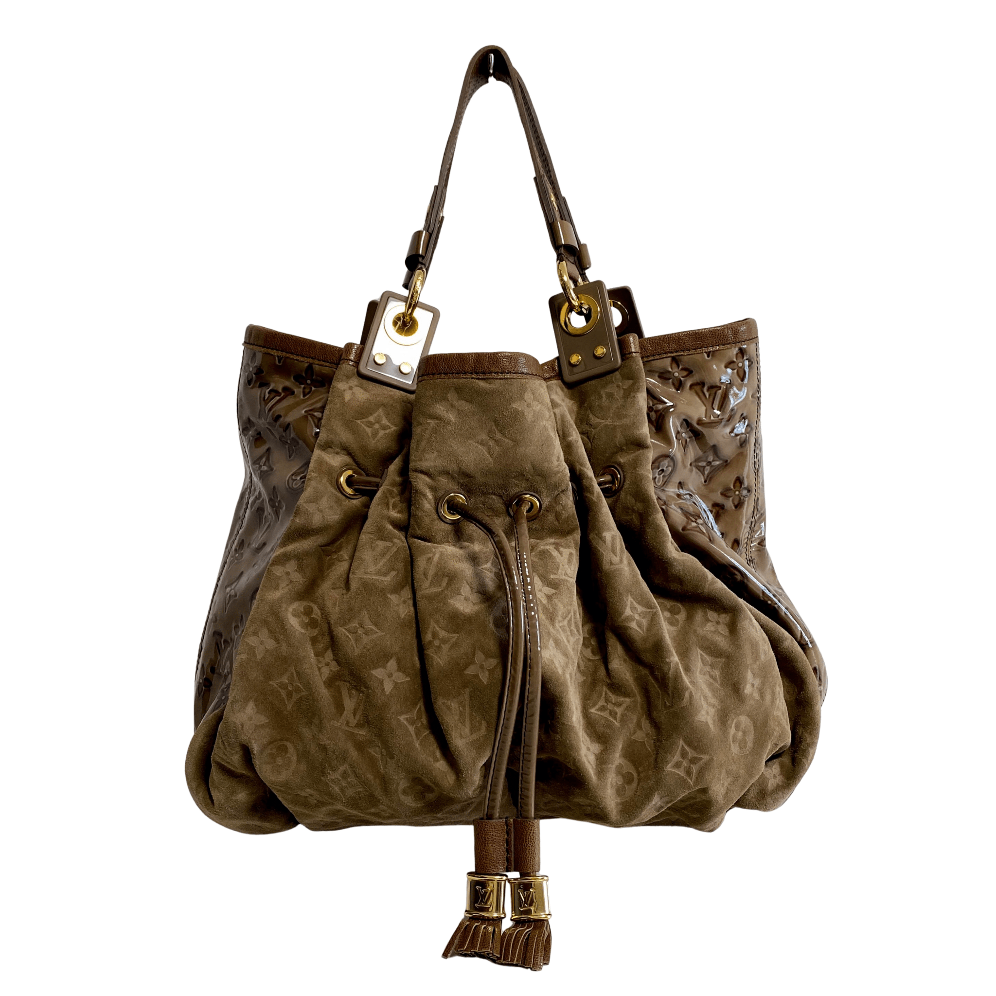 LOUIS VUITTON Monogram Brown Suede Irene Coco Bag, in , Sold by HIVE PRELOVED - Shoulder Bags, ,