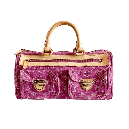 LOUIS VUITTON Monogram Denim Pink Neo Speedy, in , Sold by HIVE PRELOVED - Handle Bags, ,