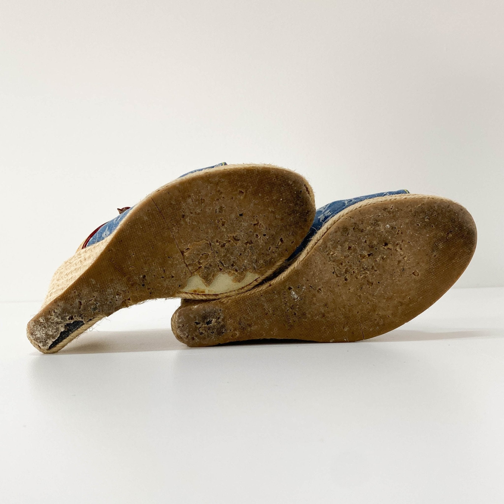 LOUIS VUITTON Monogram Denim Sandals 36, in , Sold by HIVE PRELOVED - Sandals, ,