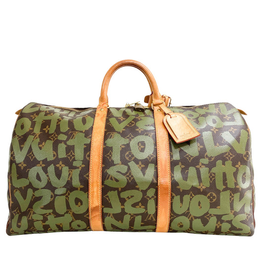 LOUIS VUITTON Monogram Graffiti Keepall 50 M92196, in , Sold by HIVE PRELOVED - Travel bags, ,