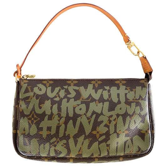 LOUIS VUITTON Monogram Graffiti Pochette Accessoire M92191, in , Sold by HIVE PRELOVED - Handle Bags, Mini bags,
