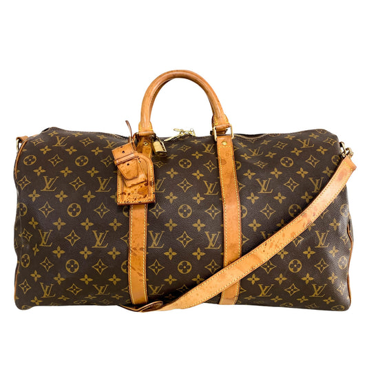 LOUIS VUITTON Monogram Keepall Bandoulière 50, in , Sold by HIVE PRELOVED - Travel bags, ,