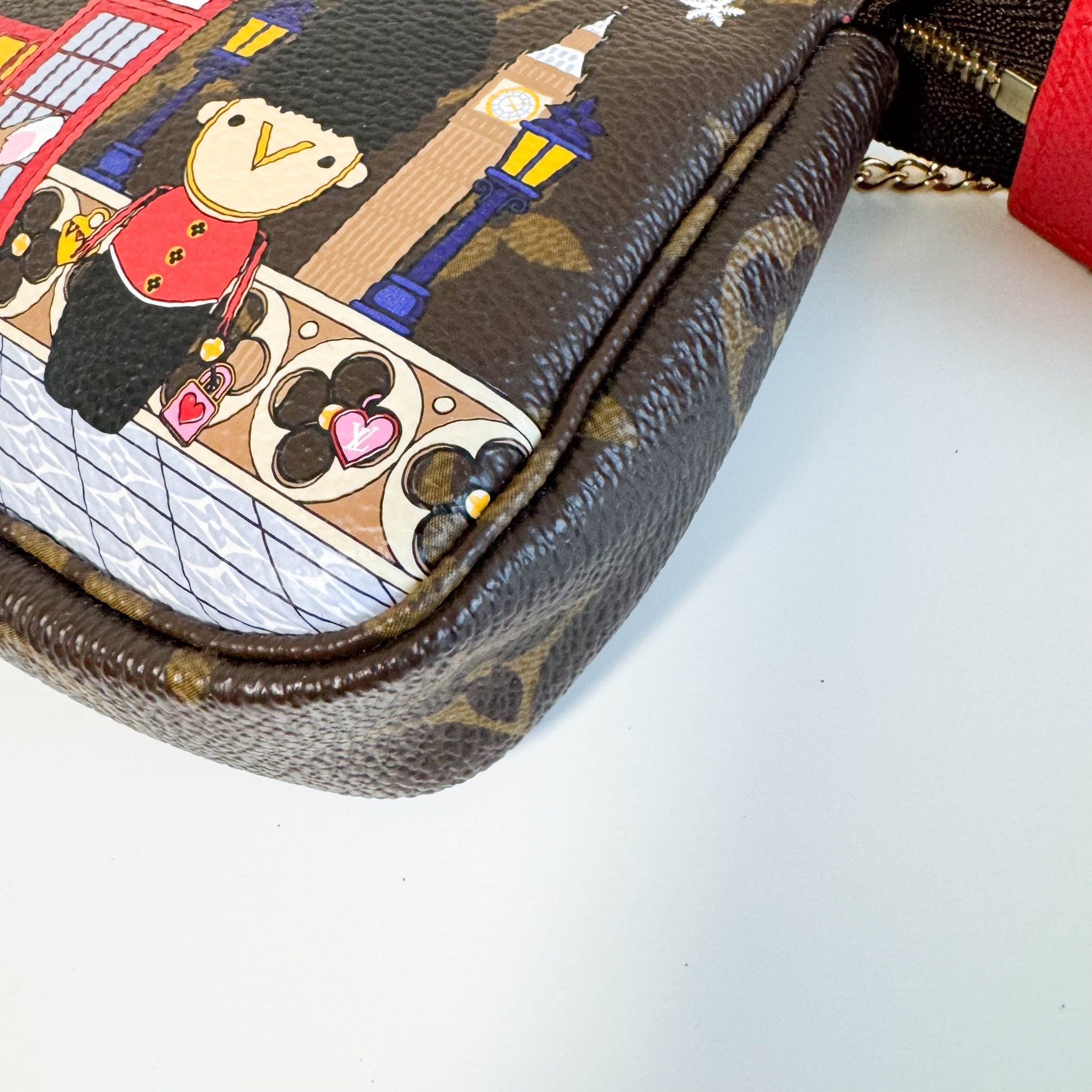 LOUIS VUITTON Monogram Mini Pochette Accessoire Rouge M80863, in , Sold by HIVE PRELOVED - Handle Bags, Shoulder Bags,