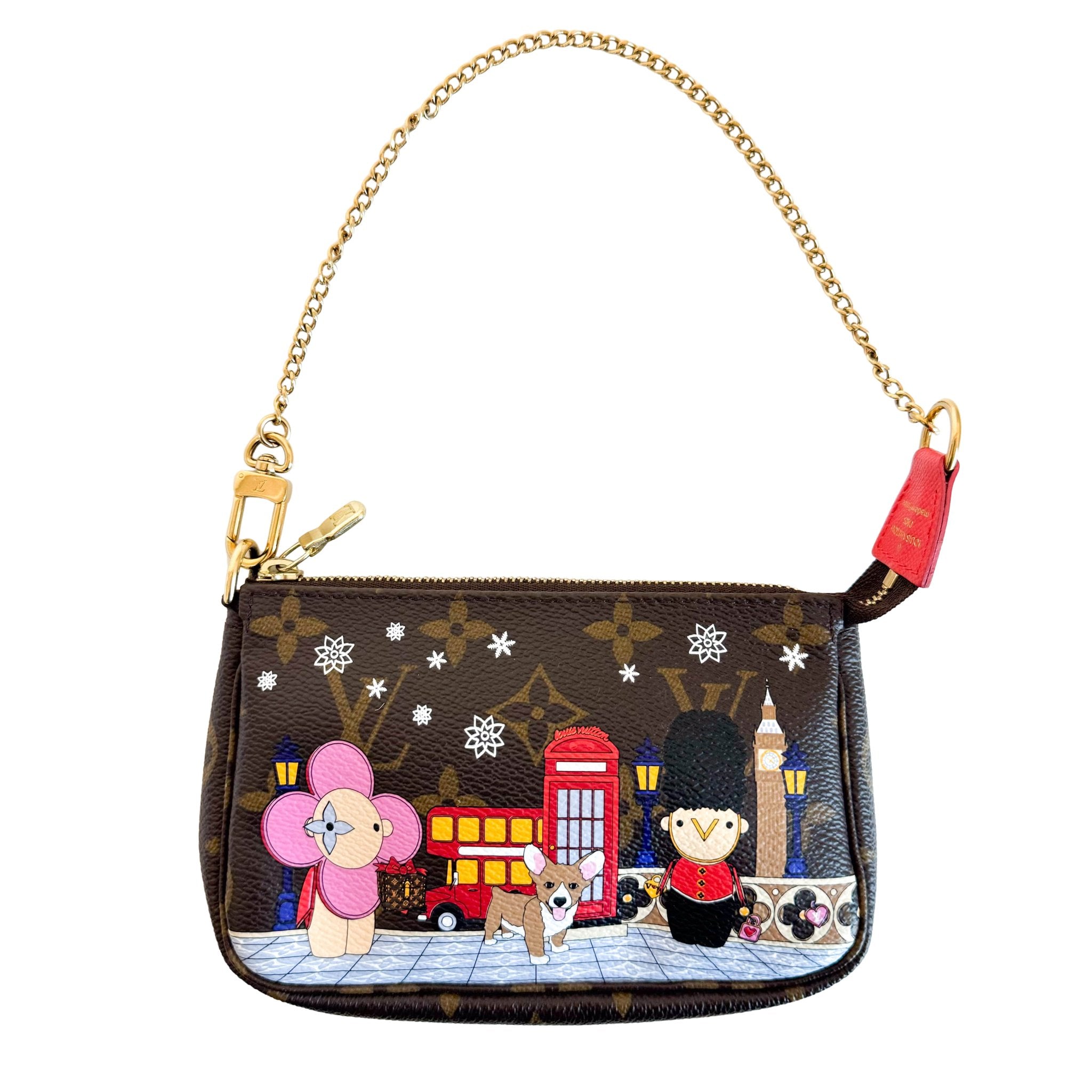 LOUIS VUITTON Monogram Mini Pochette Accessoire Rouge M80863, in , Sold by HIVE PRELOVED - Handle Bags, Shoulder Bags,