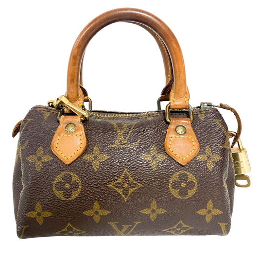 LOUIS VUITTON Monogram Nano / Mini HL Speedy With Detatchable Strap, in , Sold by HIVE PRELOVED - Handle Bags, Mini bags,