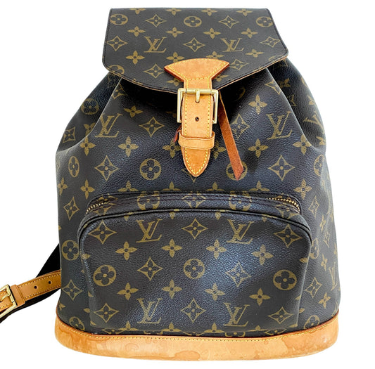 LOUIS VUITTON Montsouris Backpack, Leather (unspecified) in Brown, Sold by HIVE PRELOVED - Backpacks, ,