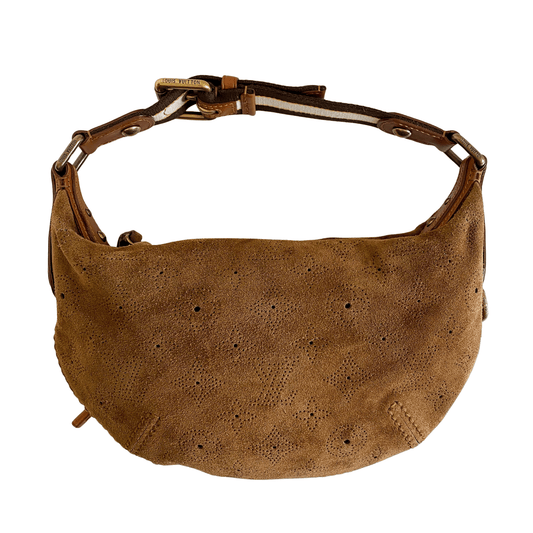 LOUIS VUITTON Onatah Monogram Brown Suede Hobo Handbag, in , Sold by HIVE PRELOVED - Handle Bags, ,