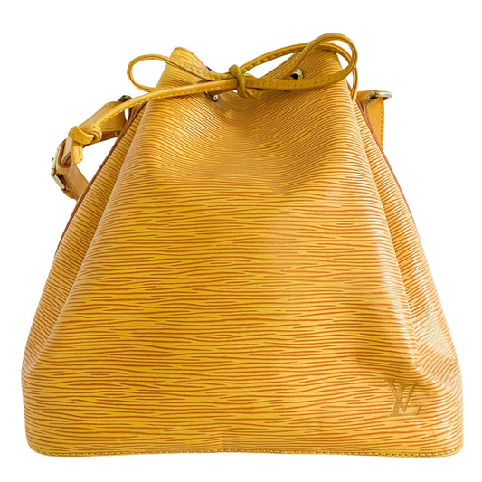 LOUIS VUITTON Petit Noé, Leather (unspecified) in Yellow, Sold by HIVE PRELOVED - Shoulder Bags, ,