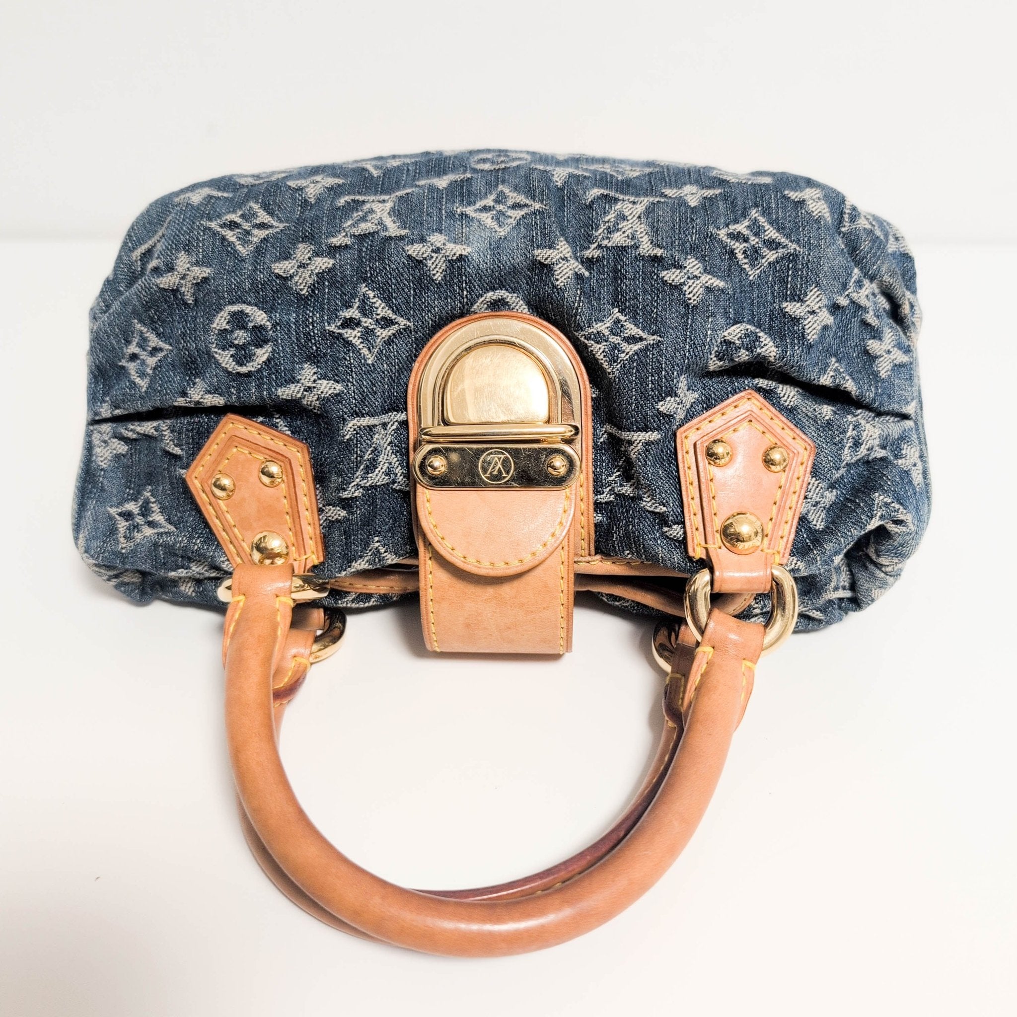 LOUIS VUITTON Pleaty Blue Denim Handbag, in , Sold by HIVE PRELOVED - Handle Bags, ,