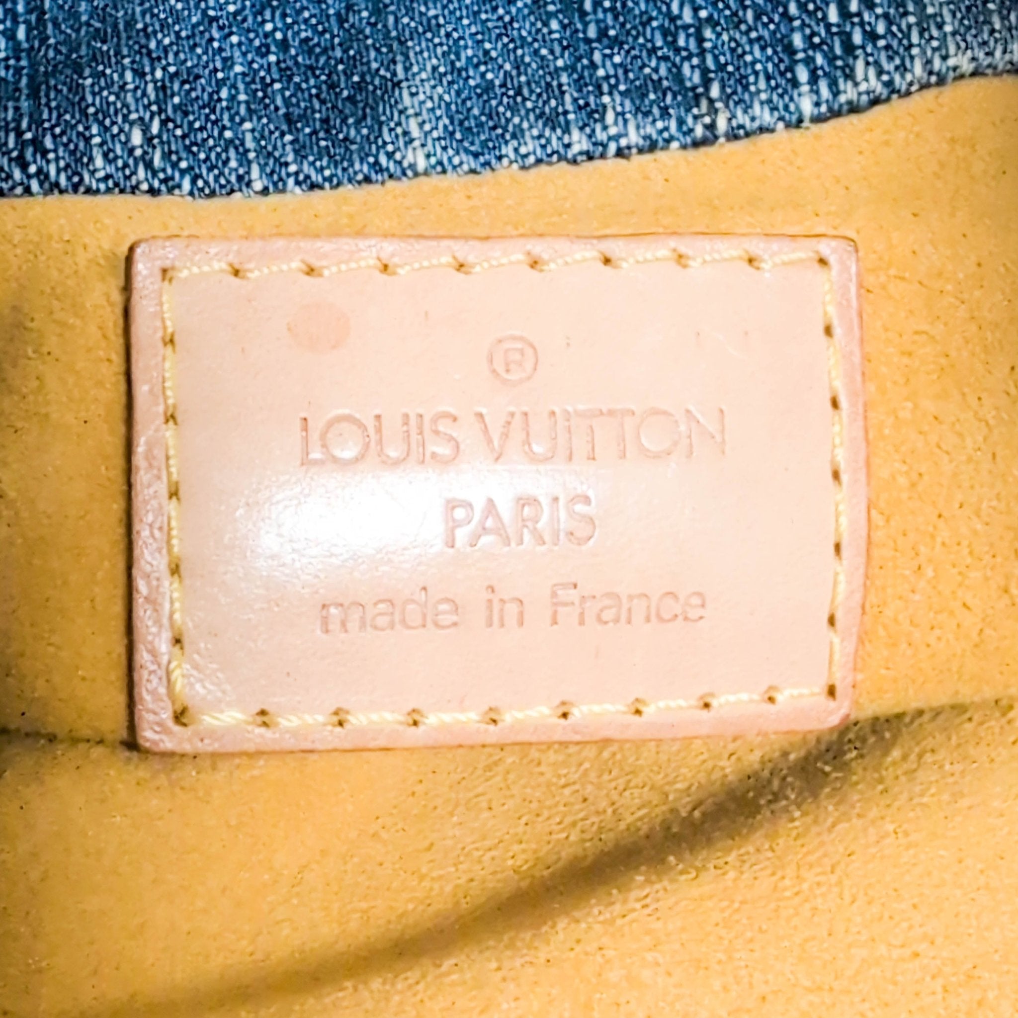 LOUIS VUITTON Pleaty Blue Denim Handbag, in , Sold by HIVE PRELOVED - Handle Bags, ,