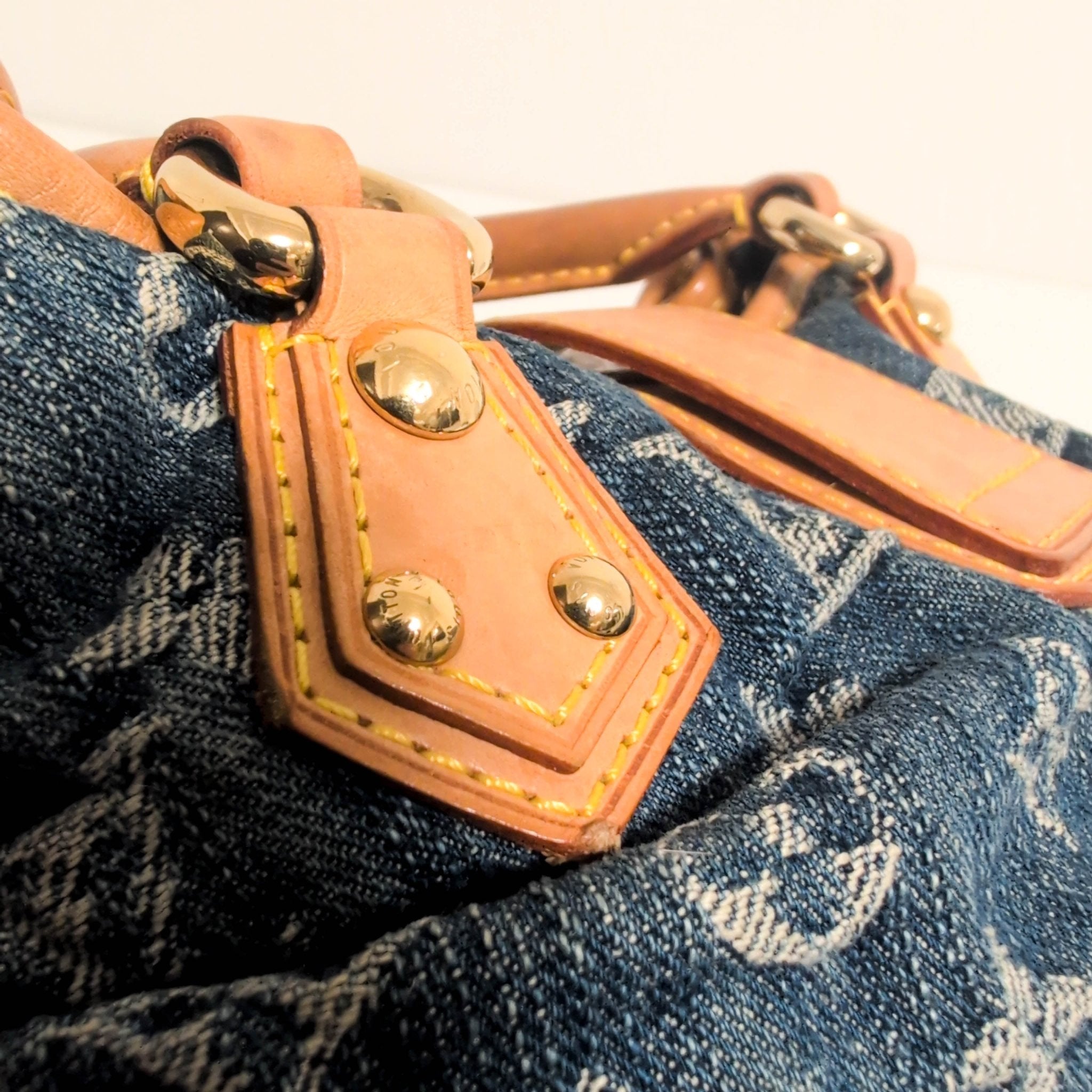 LOUIS VUITTON Pleaty Blue Denim Handbag, in , Sold by HIVE PRELOVED - Handle Bags, ,