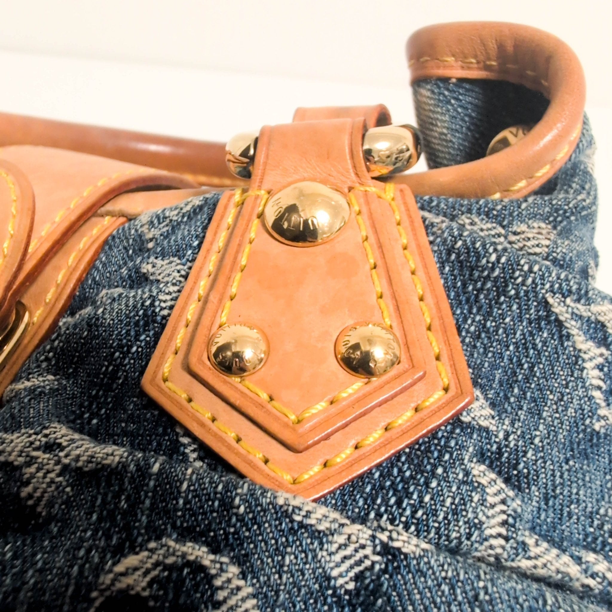 LOUIS VUITTON Pleaty Blue Denim Handbag, in , Sold by HIVE PRELOVED - Handle Bags, ,