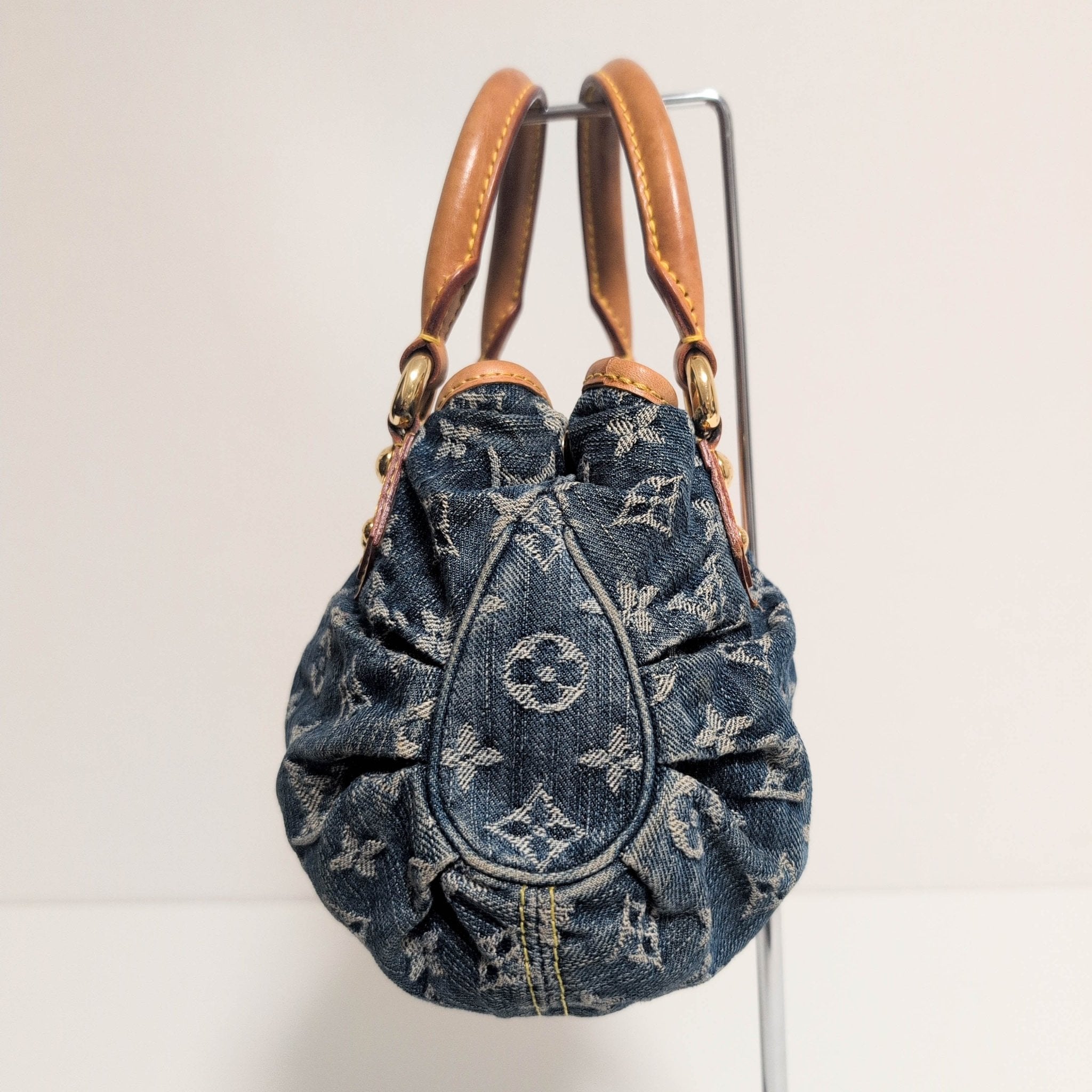 LOUIS VUITTON Pleaty Blue Denim Handbag, in , Sold by HIVE PRELOVED - Handle Bags, ,
