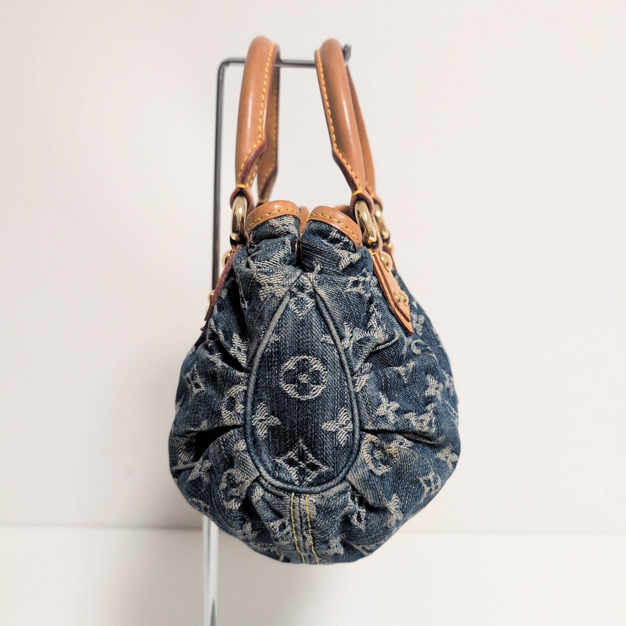 LOUIS VUITTON Pleaty Blue Denim Handbag, in , Sold by HIVE PRELOVED - Handle Bags, ,