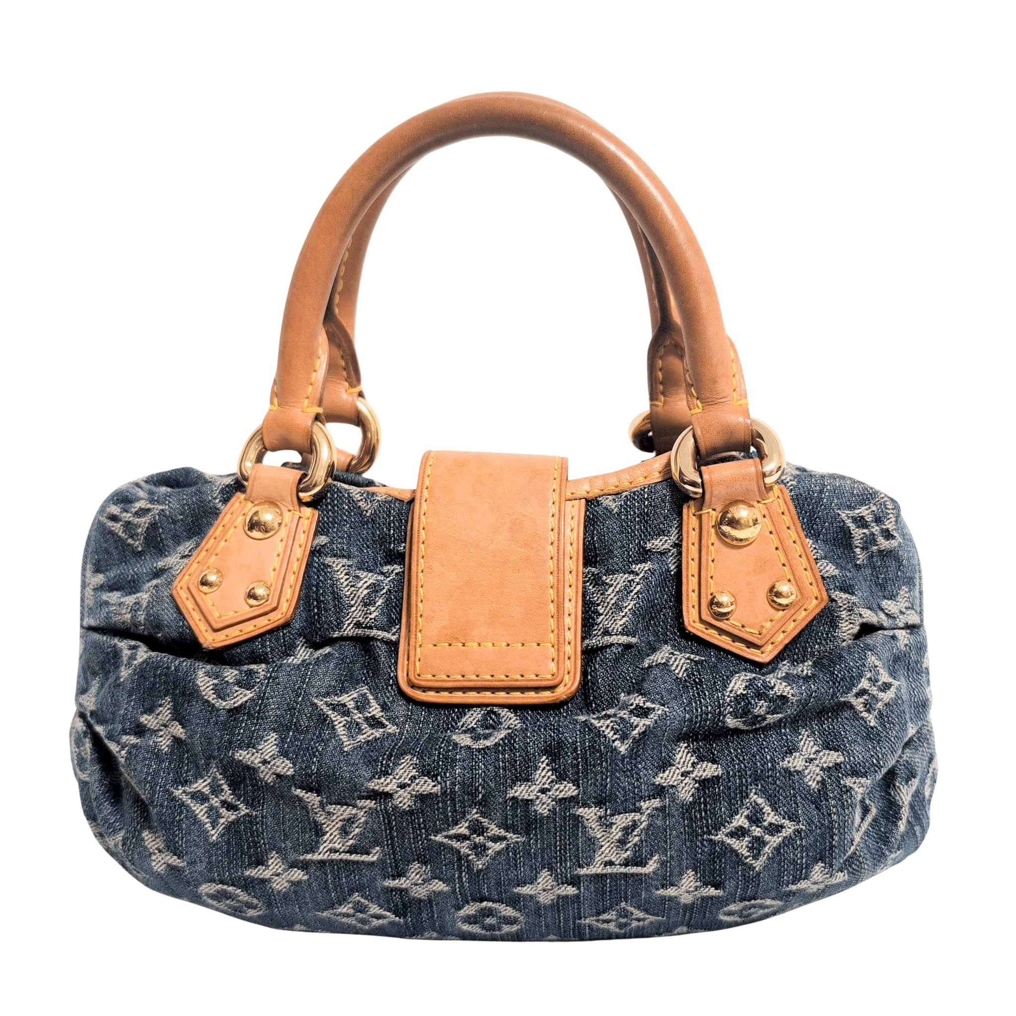 LOUIS VUITTON Pleaty Blue Denim Handbag, in , Sold by HIVE PRELOVED - Handle Bags, ,