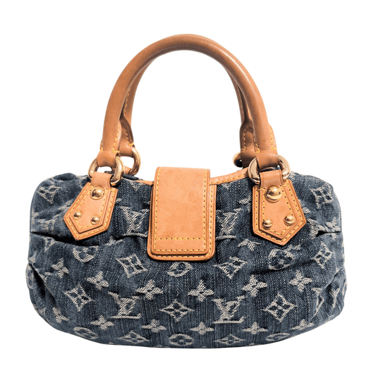 LOUIS VUITTON Pleaty Blue Denim Handbag, in , Sold by HIVE PRELOVED - Handle Bags, ,