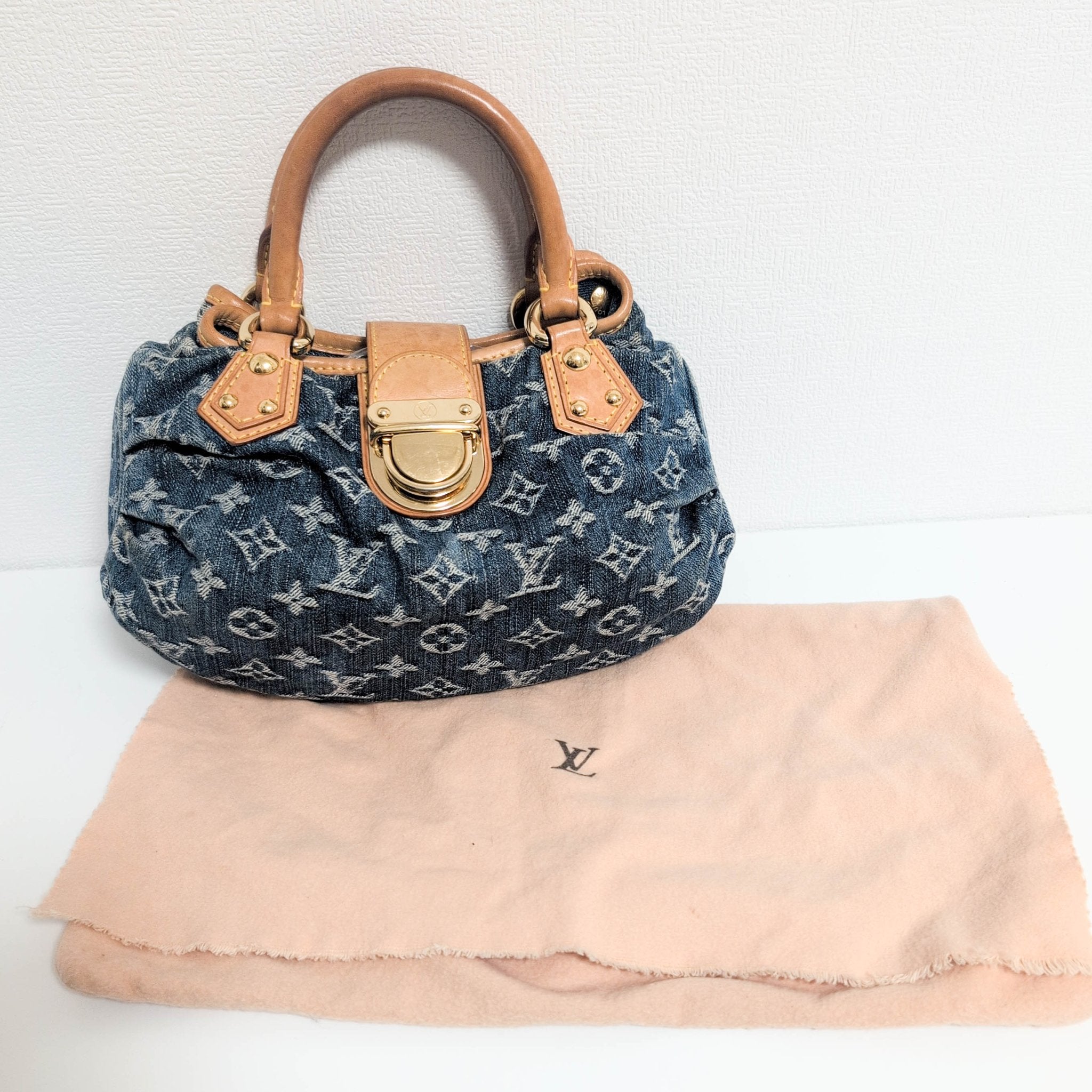 LOUIS VUITTON Pleaty Blue Denim Handbag, in , Sold by HIVE PRELOVED - Handle Bags, ,