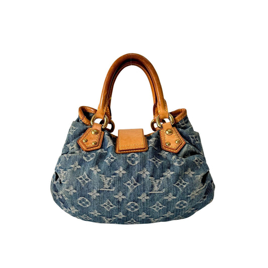 LOUIS VUITTON Pleaty Blue Denim Top Handle Bag, in , Sold by HIVE PRELOVED - Handle Bags, ,