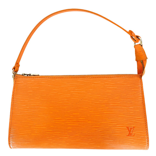 LOUIS VUITTON Pochette Accessoire Epi Leather Orange, in , Sold by HIVE PRELOVED - Shoulder Bags, ,