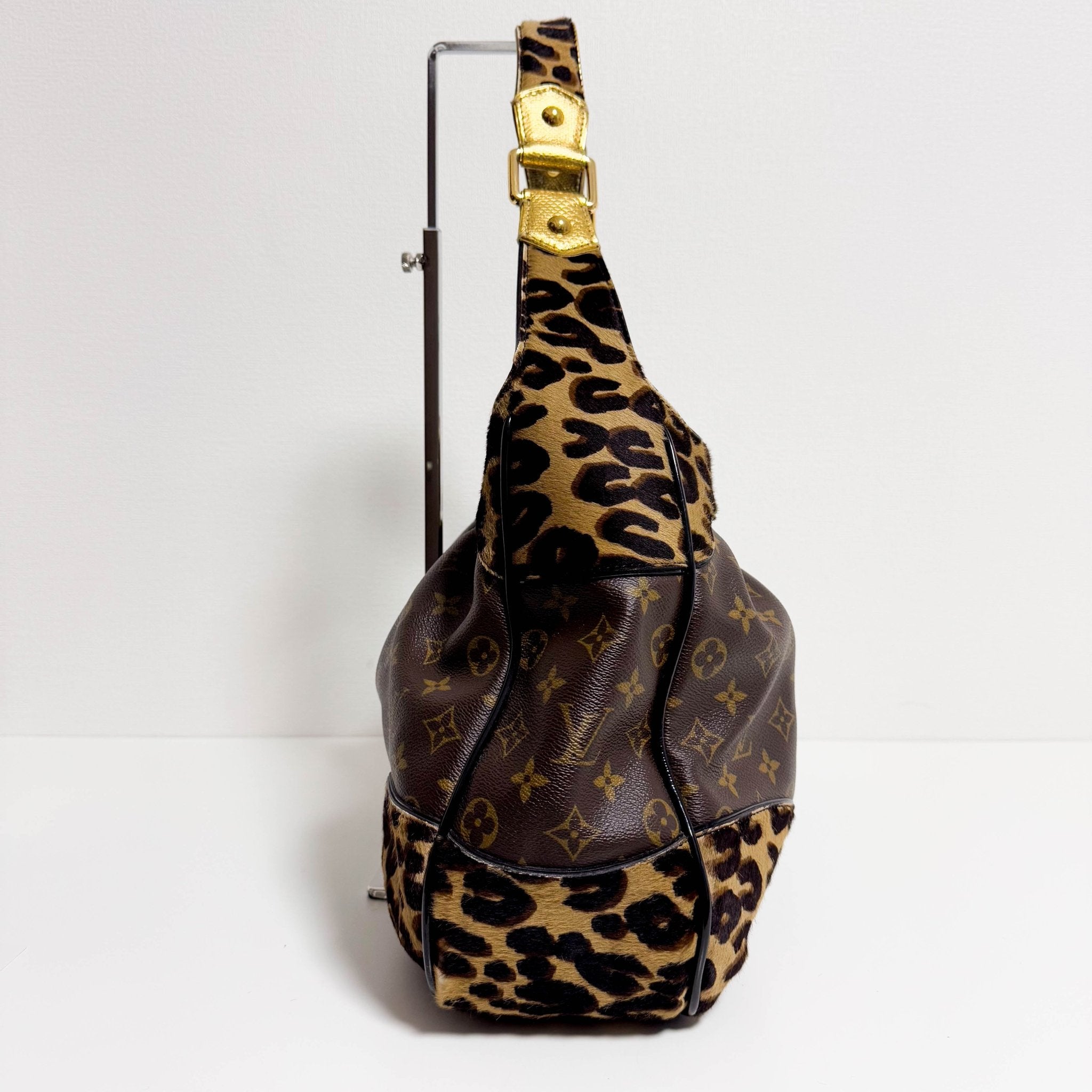 LOUIS VUITTON Polly Brown Monogram Pony Hair Leopard Print Shoulder Bag, in , Sold by HIVE PRELOVED - Shoulder Bags, ,
