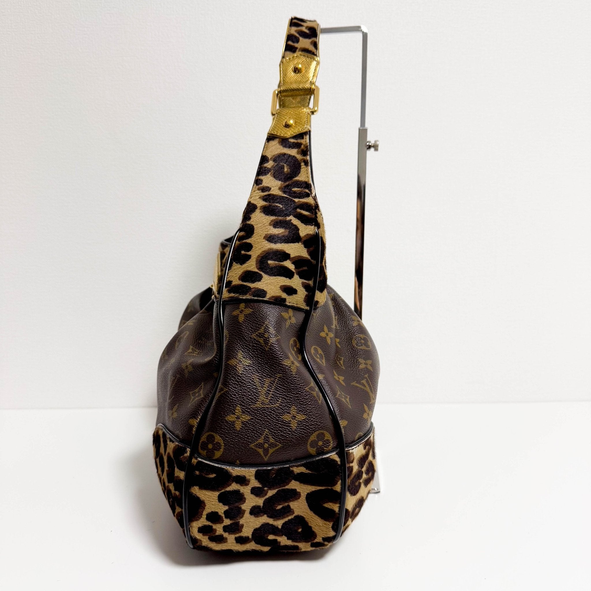 LOUIS VUITTON Polly Brown Monogram Pony Hair Leopard Print Shoulder Bag, in , Sold by HIVE PRELOVED - Shoulder Bags, ,