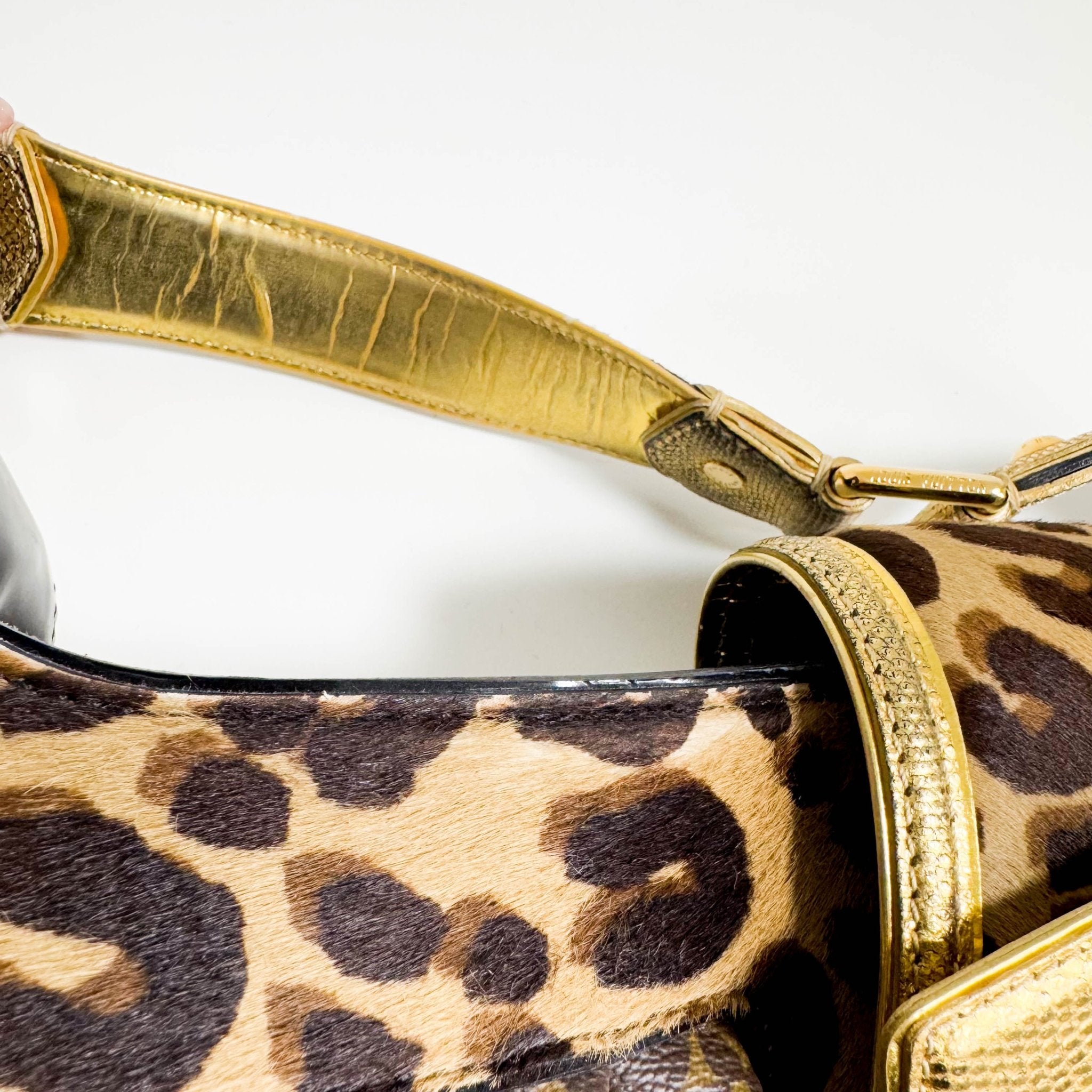 LOUIS VUITTON Polly Brown Monogram Pony Hair Leopard Print Shoulder Bag, in , Sold by HIVE PRELOVED - Shoulder Bags, ,