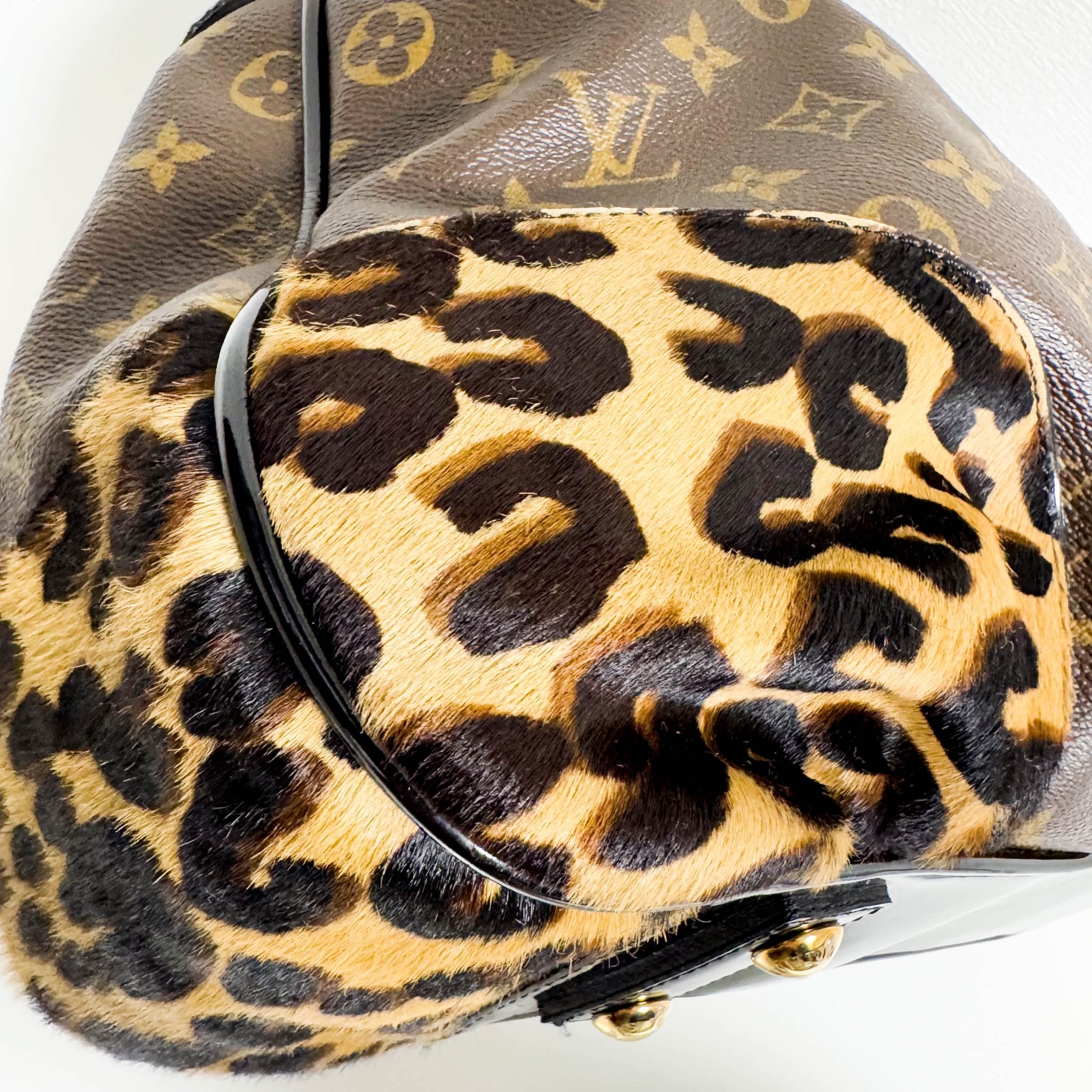 LOUIS VUITTON Polly Brown Monogram Pony Hair Leopard Print Shoulder Bag, in , Sold by HIVE PRELOVED - Shoulder Bags, ,