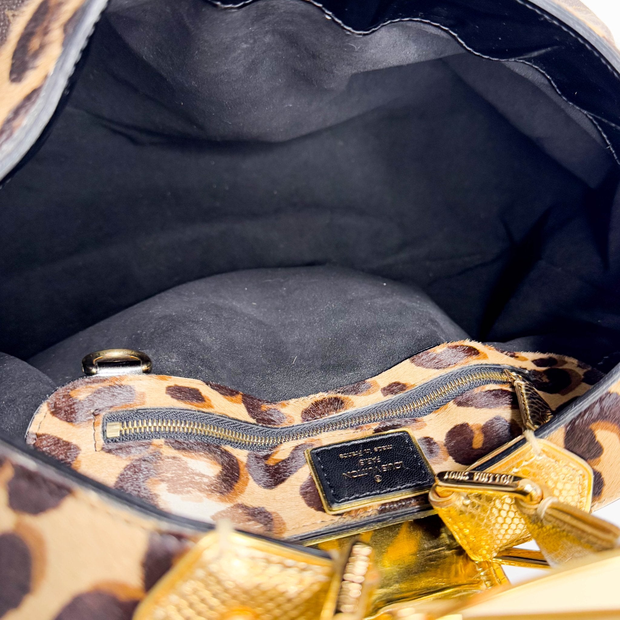 LOUIS VUITTON Polly Brown Monogram Pony Hair Leopard Print Shoulder Bag, in , Sold by HIVE PRELOVED - Shoulder Bags, ,