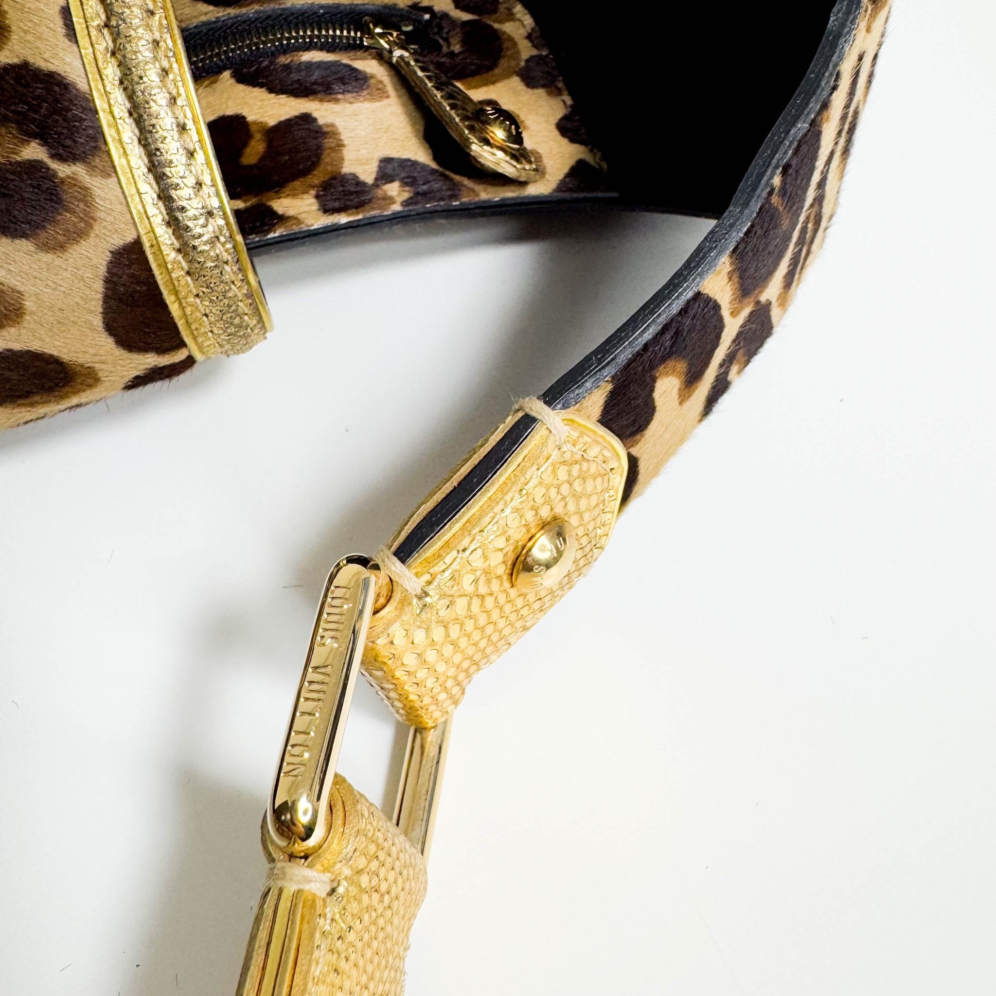 LOUIS VUITTON Polly Brown Monogram Pony Hair Leopard Print Shoulder Bag, in , Sold by HIVE PRELOVED - Shoulder Bags, ,