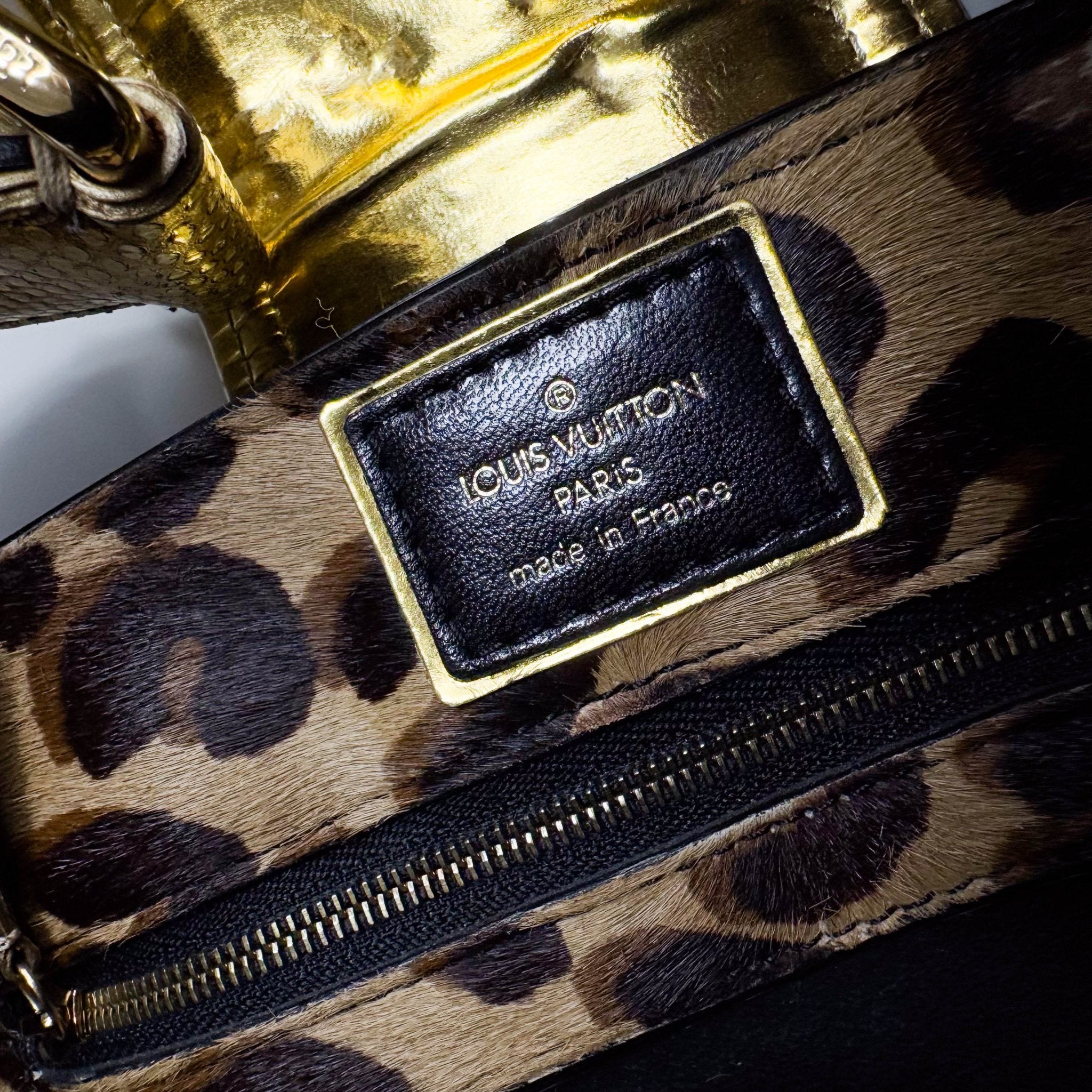 LOUIS VUITTON Polly Brown Monogram Pony Hair Leopard Print Shoulder Bag, in , Sold by HIVE PRELOVED - Shoulder Bags, ,