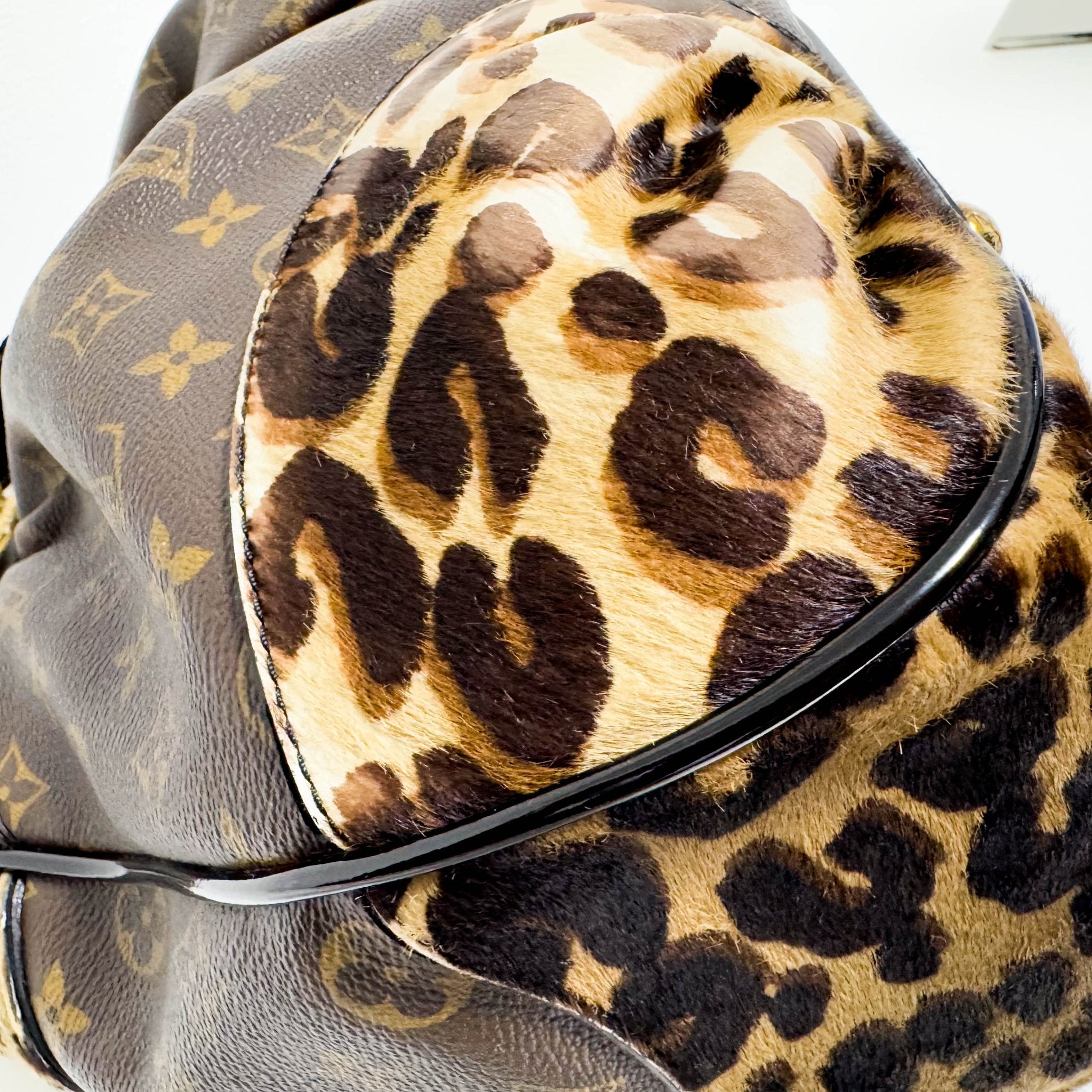 LOUIS VUITTON Polly Brown Monogram Pony Hair Leopard Print Shoulder Bag, in , Sold by HIVE PRELOVED - Shoulder Bags, ,