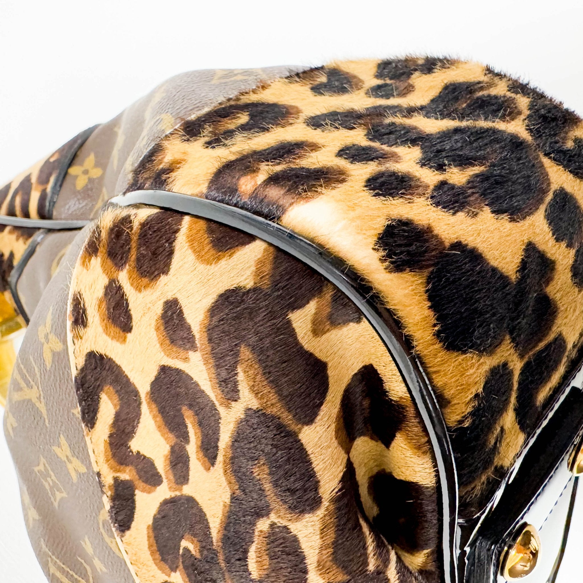 LOUIS VUITTON Polly Brown Monogram Pony Hair Leopard Print Shoulder Bag, in , Sold by HIVE PRELOVED - Shoulder Bags, ,