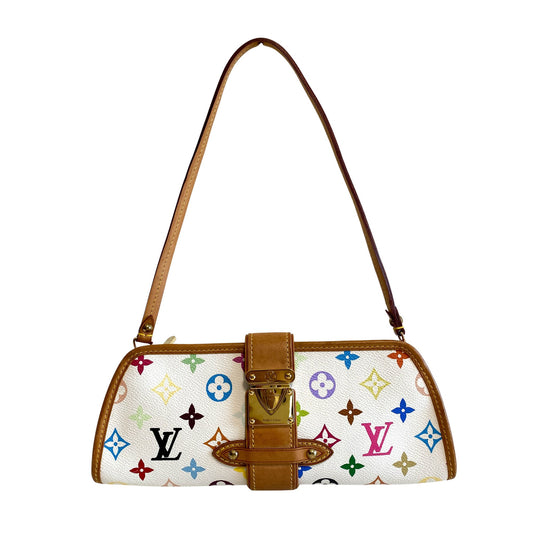 LOUIS VUITTON Shirley Monogram Multicolor Blanc Shoulder Bag PVC Leather White, in , Sold by HIVE PRELOVED - Shoulder Bags, ,