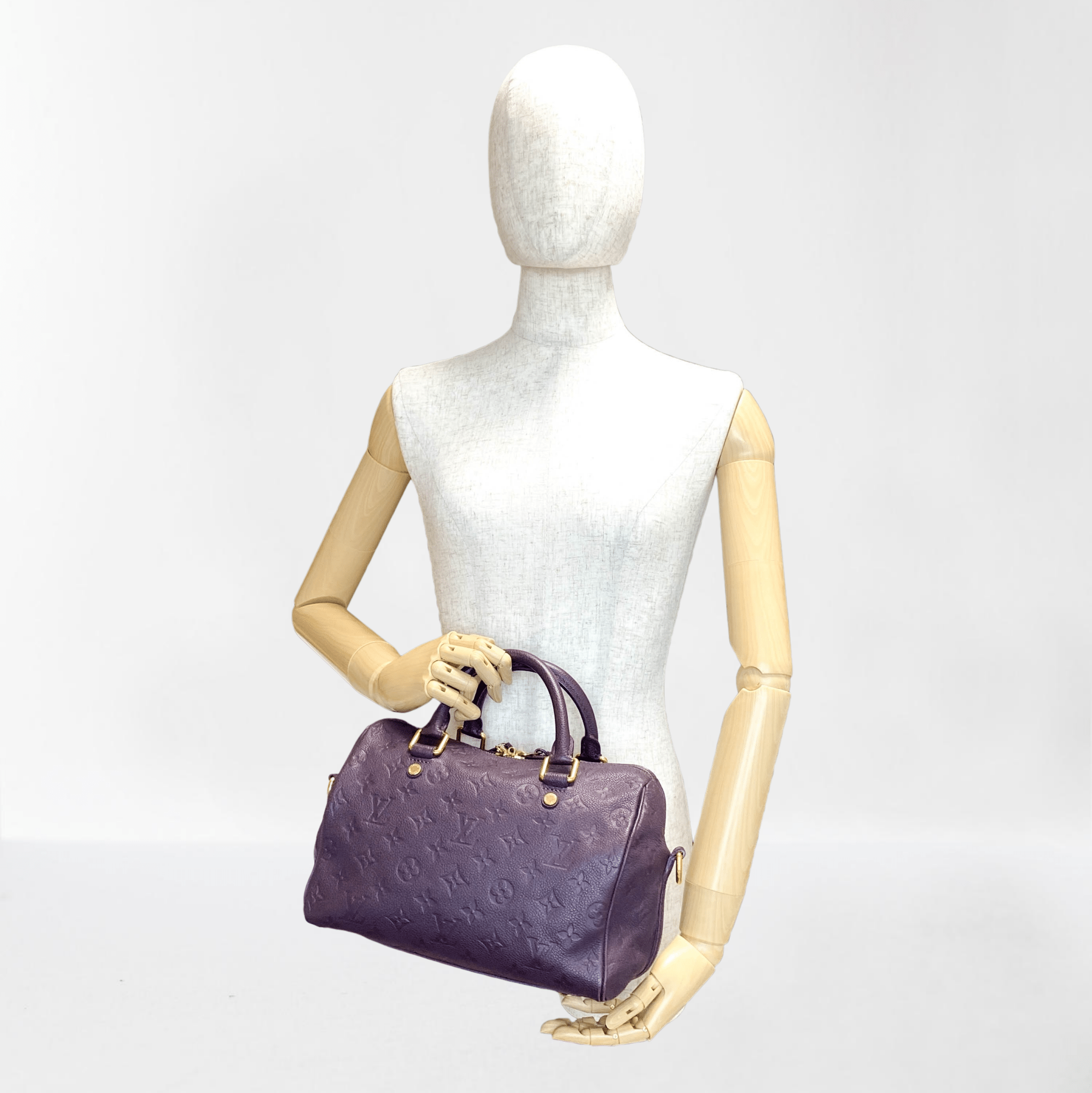 LOUIS VUITTON Speedy Bandoulière 30 Purple Monogram Empreinte