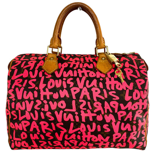 LOUIS VUITTON Stephen Sprouse Graffiti Speedy 30 Handbag, in , Sold by HIVE PRELOVED - Handle Bags, ,