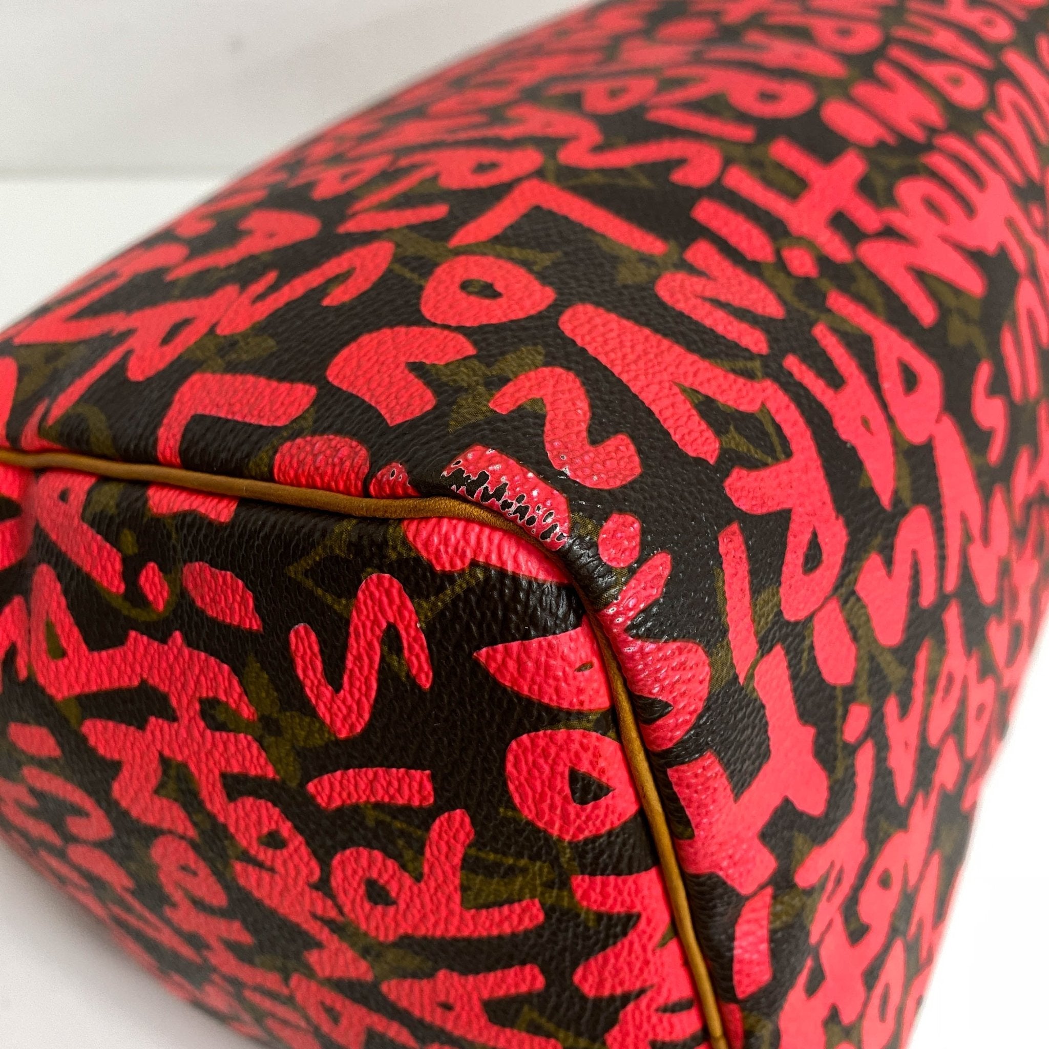 LOUIS VUITTON Stephen Sprouse Monogram Graffiti Speedy 30 Pink, in , Sold by HIVE PRELOVED - Handle Bags, ,
