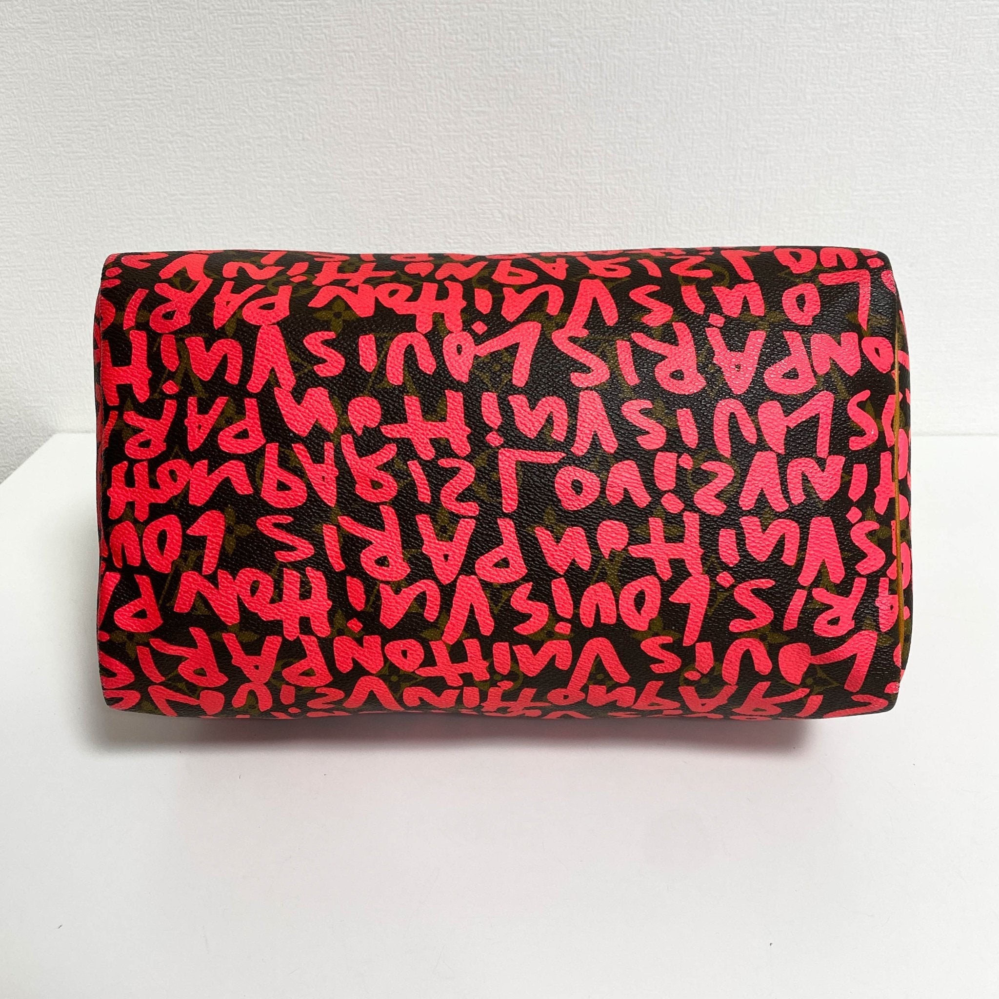 LOUIS VUITTON Stephen Sprouse Monogram Graffiti Speedy 30 Pink, in , Sold by HIVE PRELOVED - Handle Bags, ,
