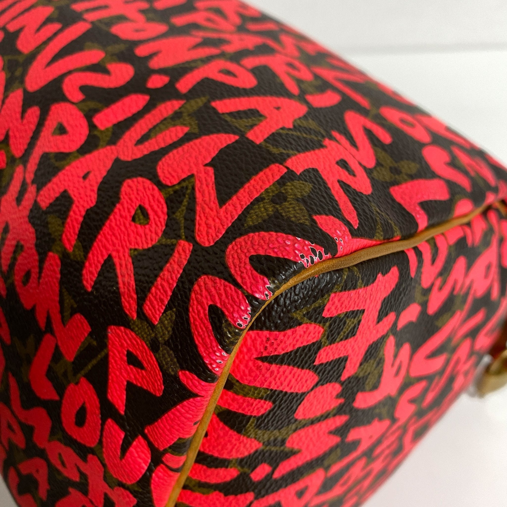 LOUIS VUITTON Stephen Sprouse Monogram Graffiti Speedy 30 Pink, in , Sold by HIVE PRELOVED - Handle Bags, ,