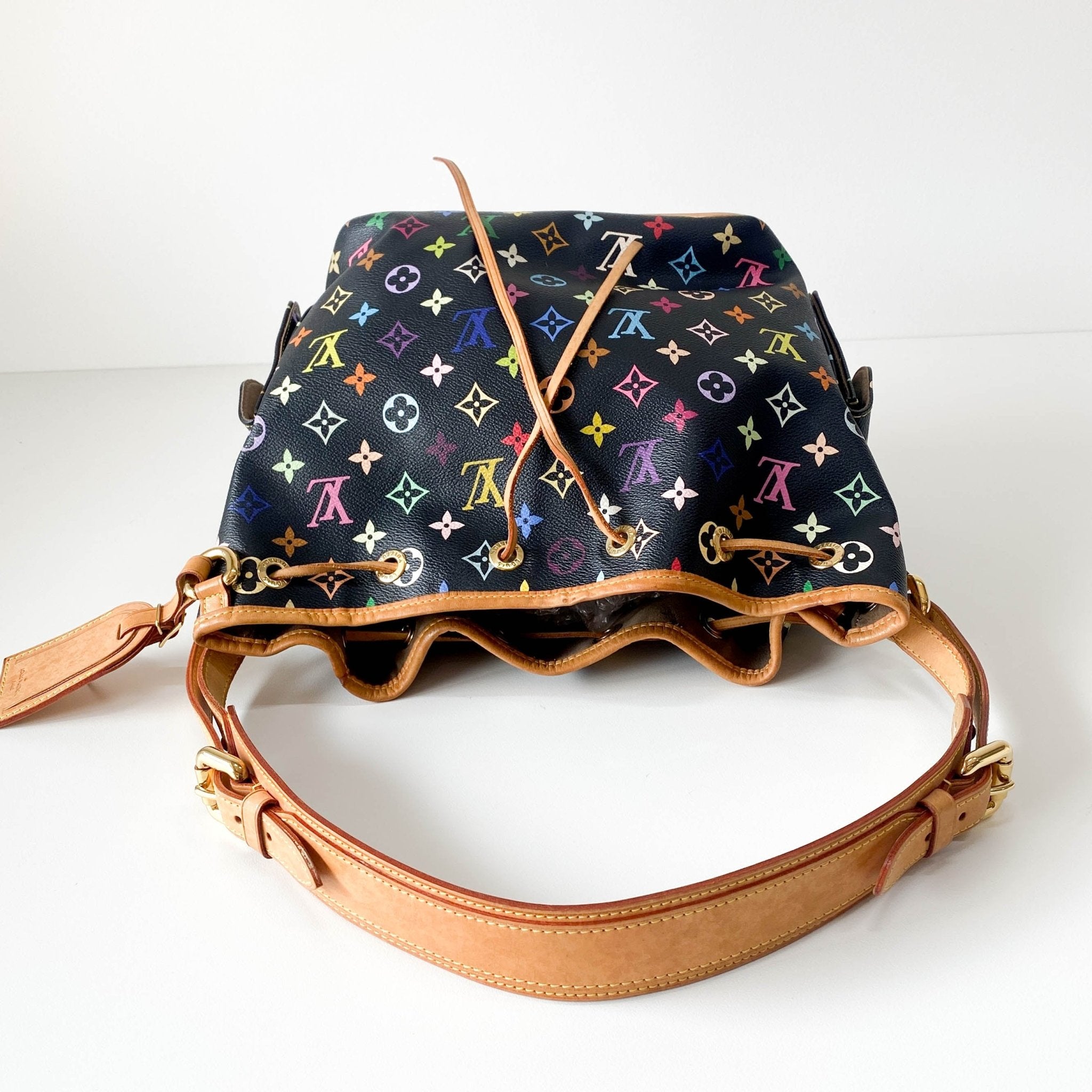 LOUIS VUITTON Takashi Murakami Black Monogram Multicolore Canvas Petit Noé, in , Sold by HIVE PRELOVED - Shoulder Bags, ,