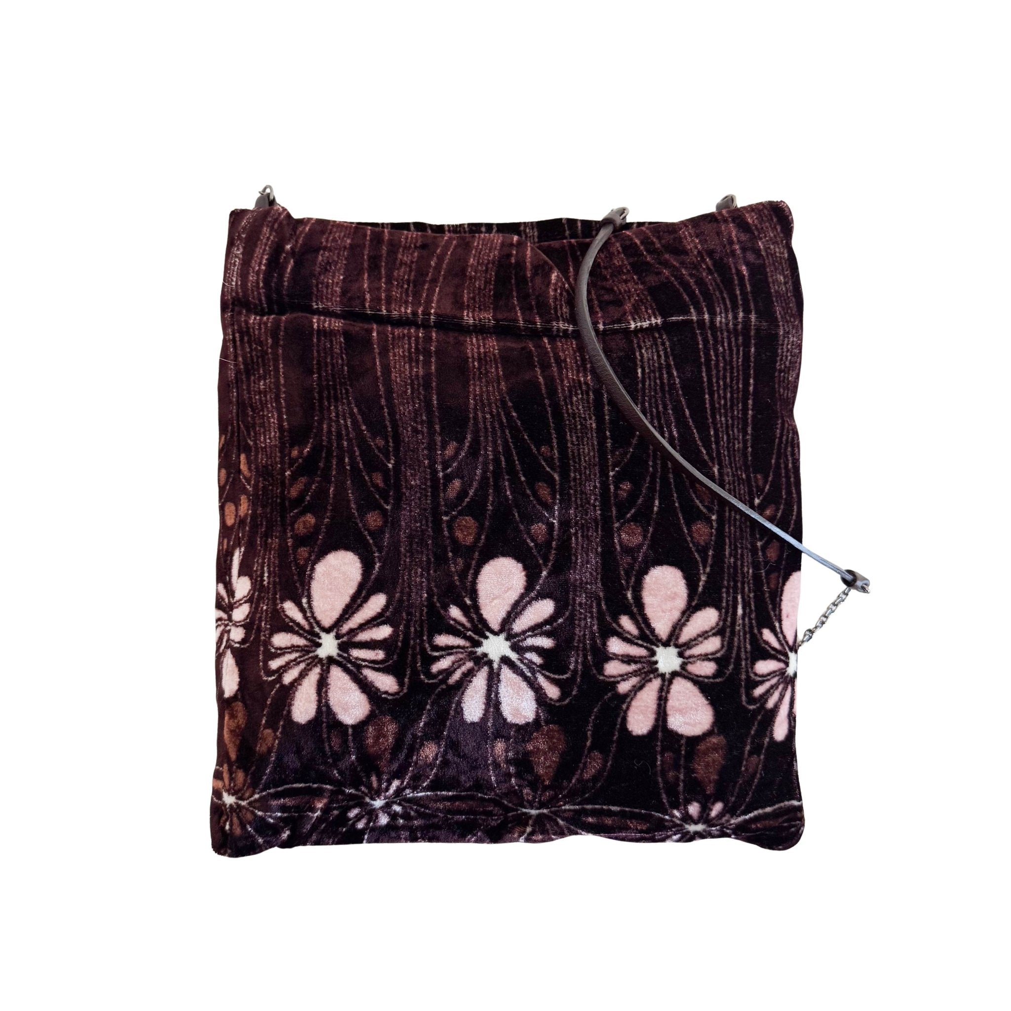 sourced this pretty archive miu miu 2003 hibiscus tote bag