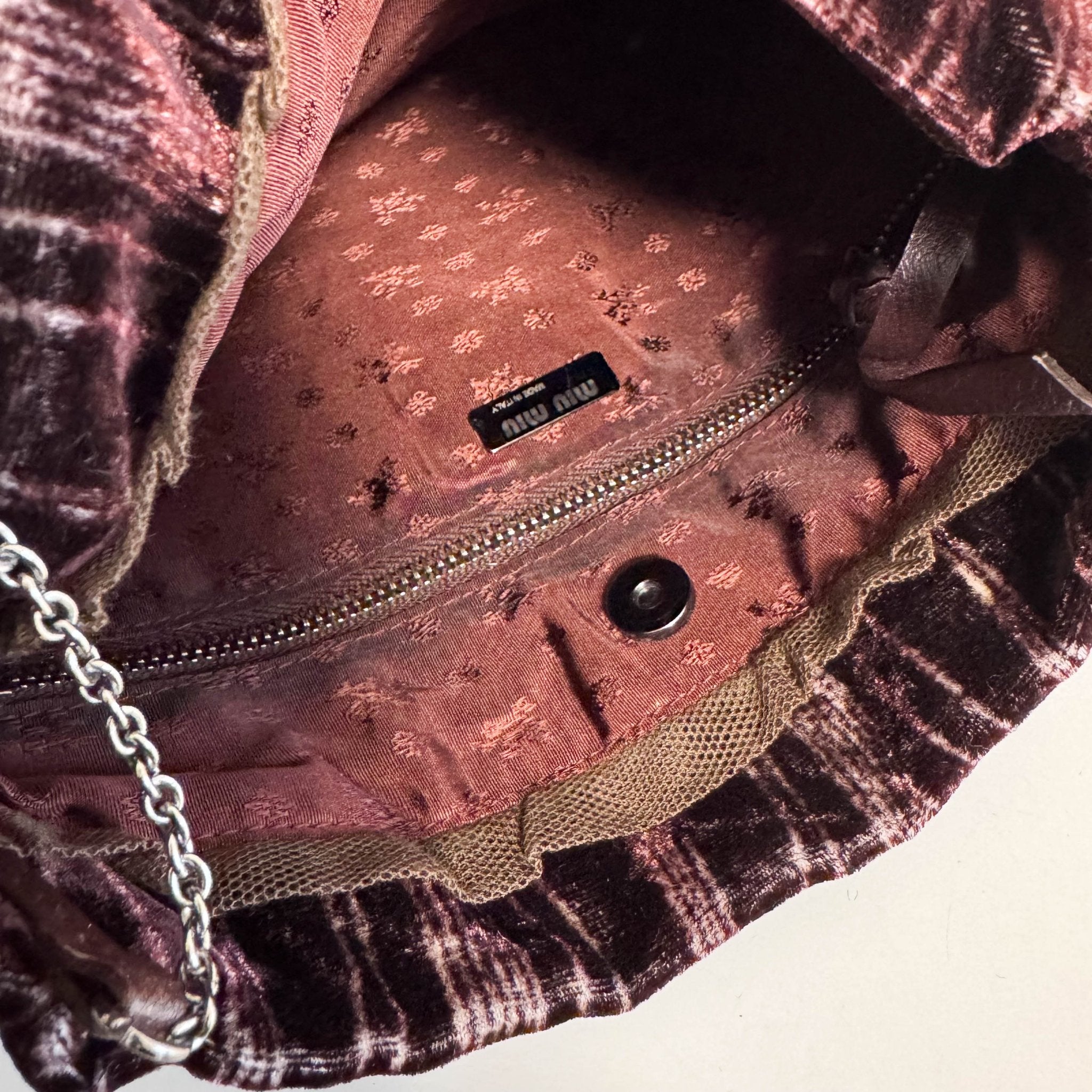 MIU MIU 2001 Vintage Velvet Shoulder Bag, in , Sold by HIVE PRELOVED - Shoulder Bags, ,