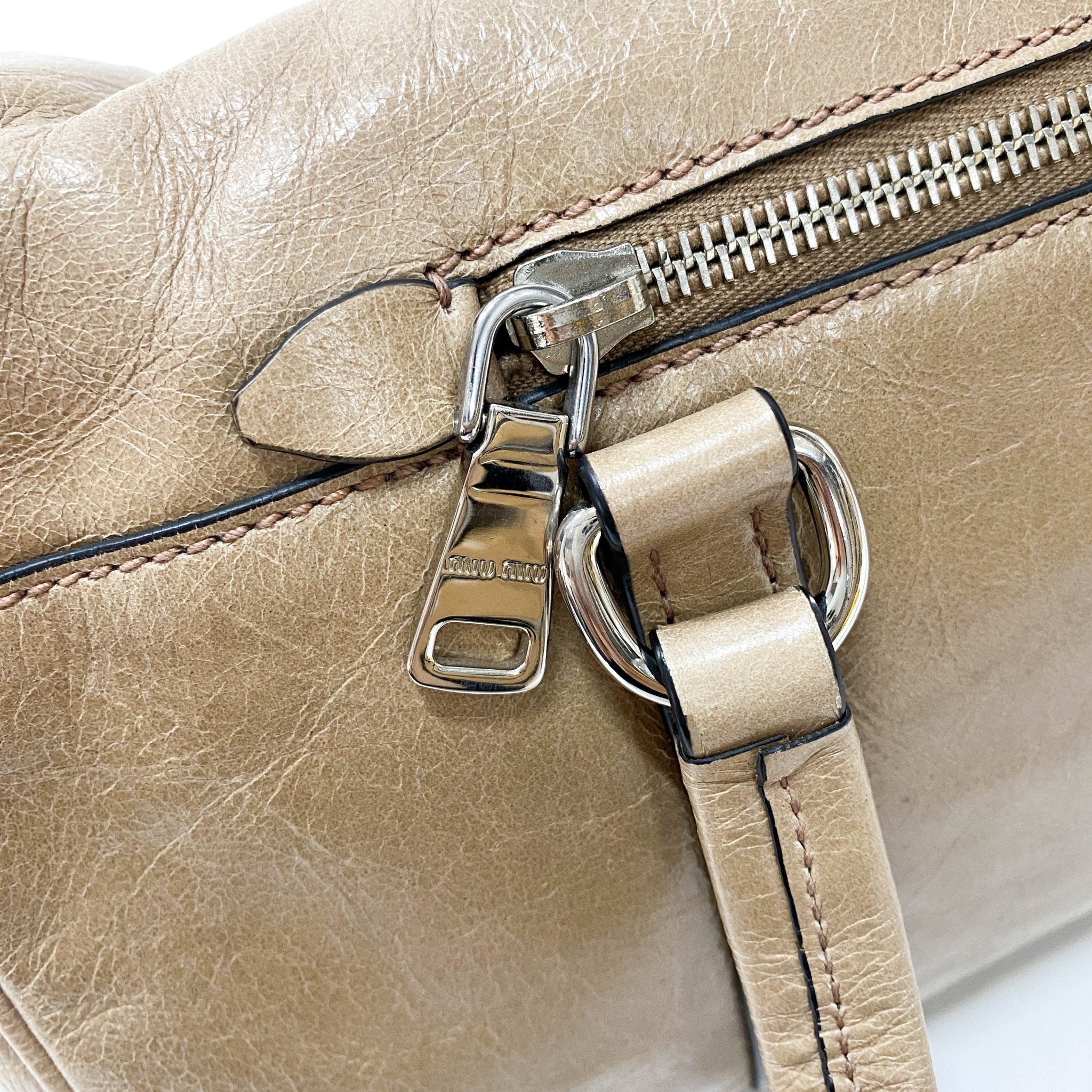 MIU MIU Archive Beige Shoulder Bag, in , Sold by HIVE PRELOVED - Shoulder Bags, ,