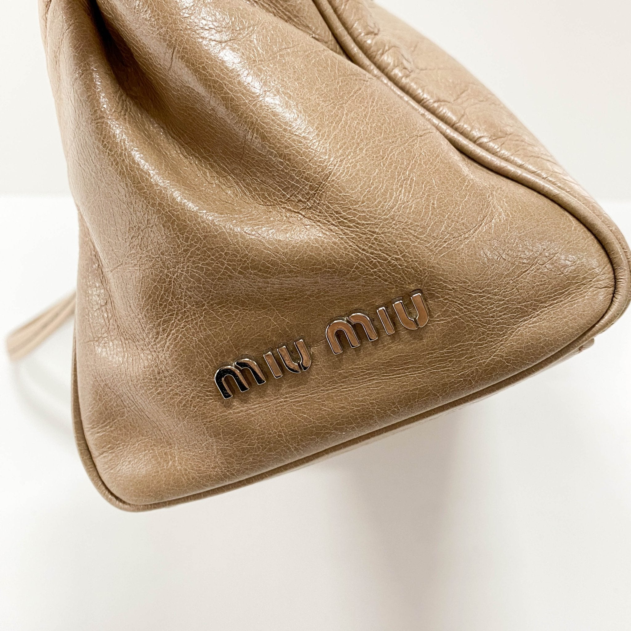 MIU MIU Archive Beige Shoulder Bag, in , Sold by HIVE PRELOVED - Shoulder Bags, ,
