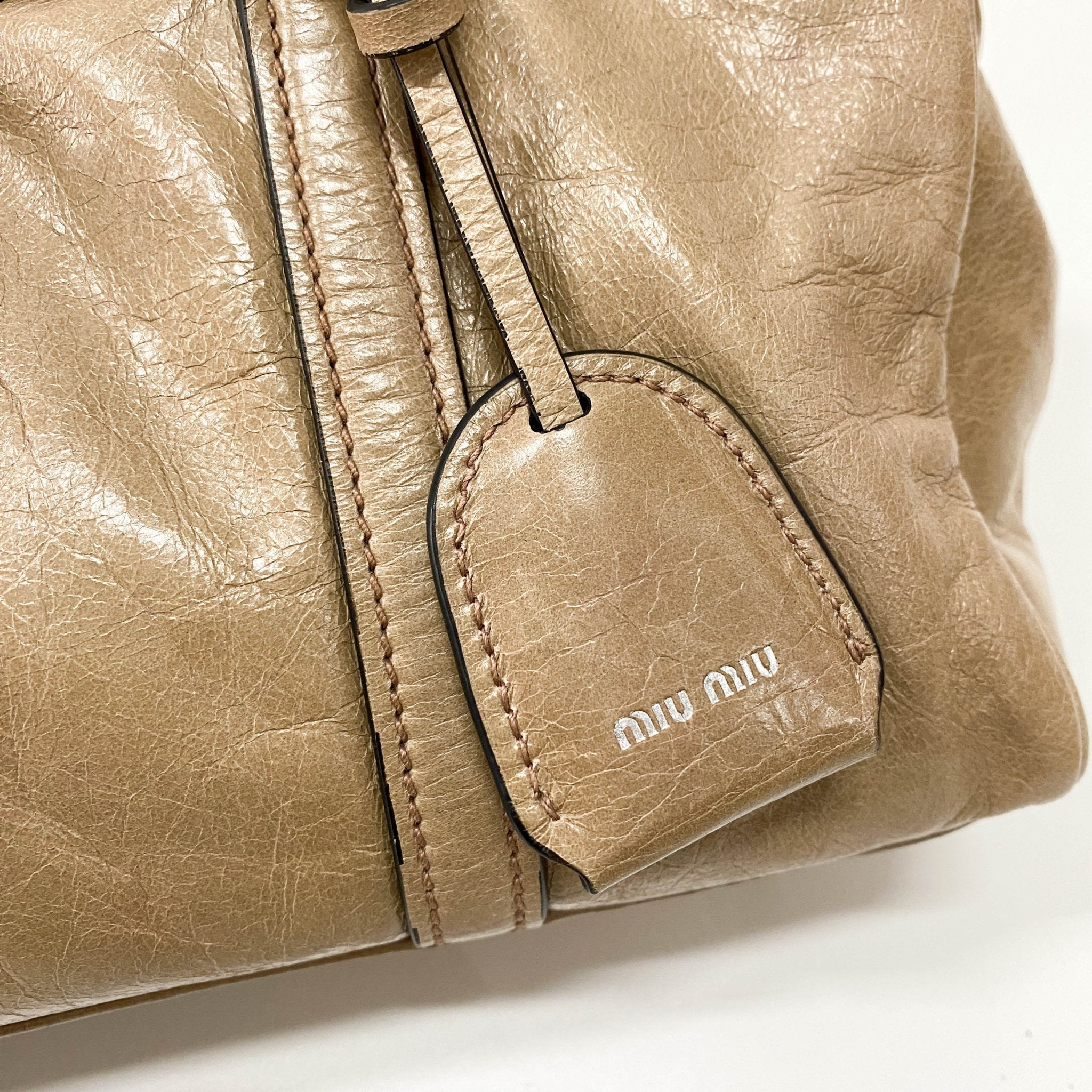 MIU MIU Archive Beige Shoulder Bag, in , Sold by HIVE PRELOVED - Shoulder Bags, ,