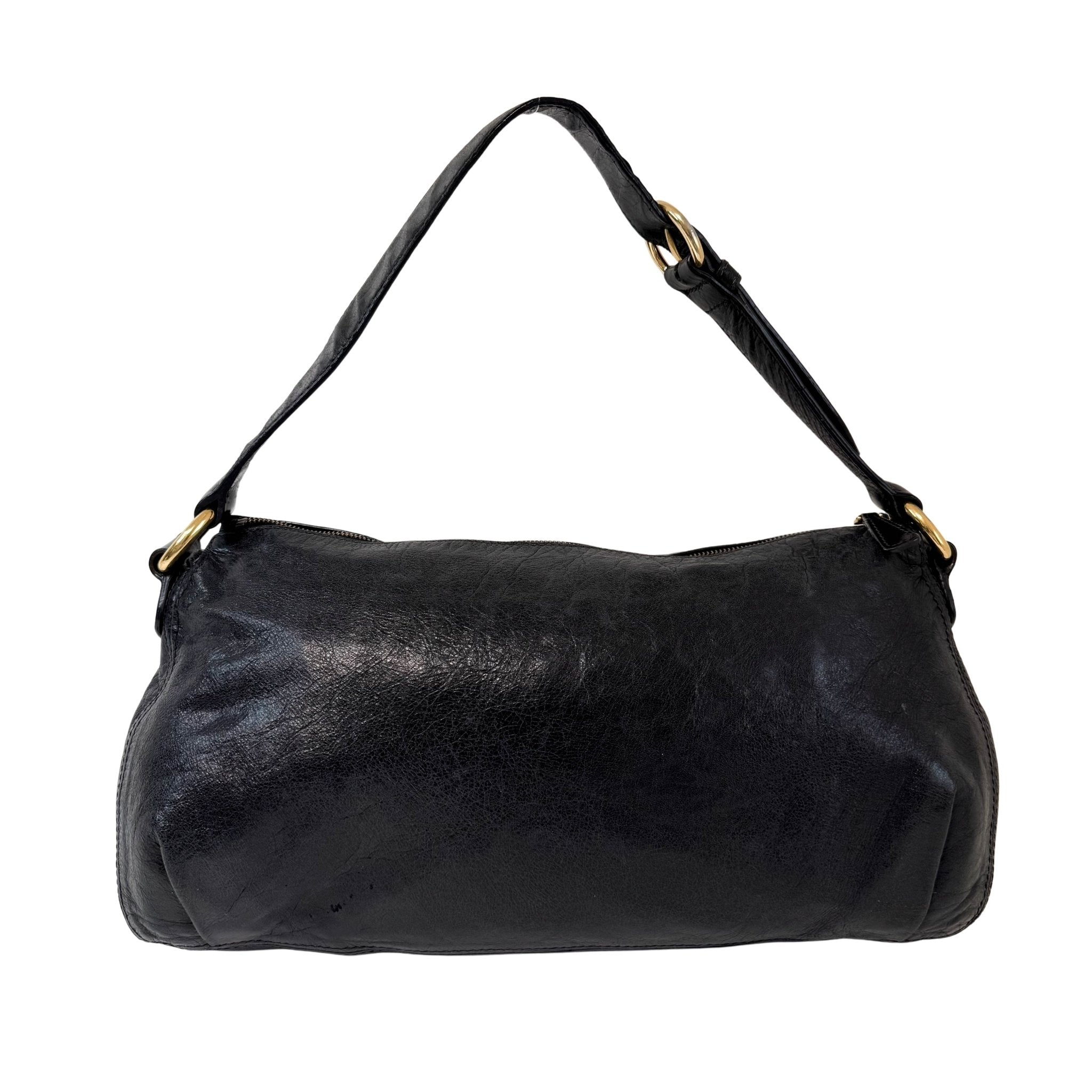 MIU MIU Archive Black Leather Shoulder Bag, in , Sold by HIVE PRELOVED - Shoulder Bags, ,
