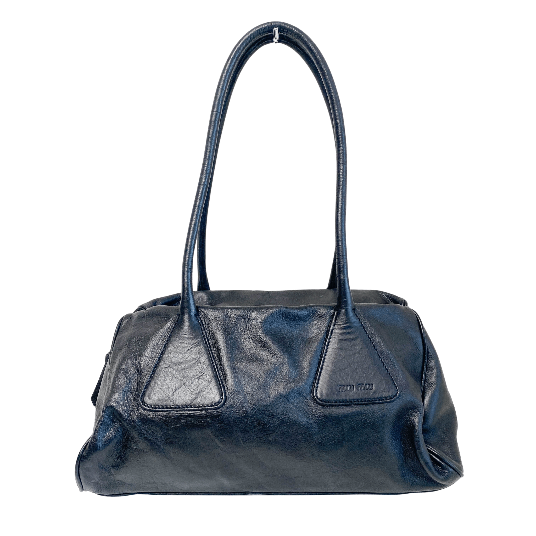 MIU MIU Archive Black Leather Shoulder Bag, in , Sold by HIVE PRELOVED - Shoulder Bags, ,