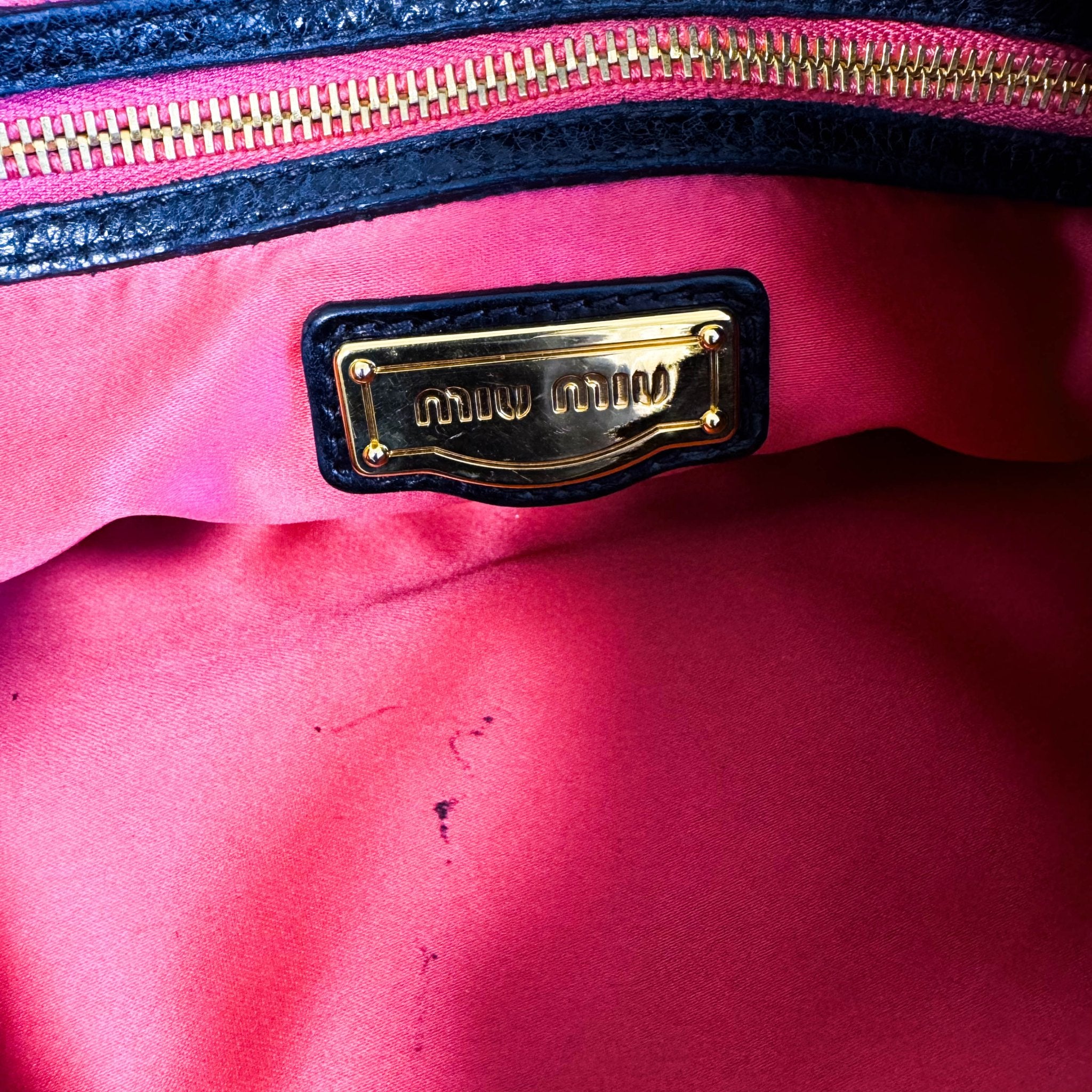 MIU MIU Archive Black Leather Shoulder Bag, in , Sold by HIVE PRELOVED - Shoulder Bags, ,