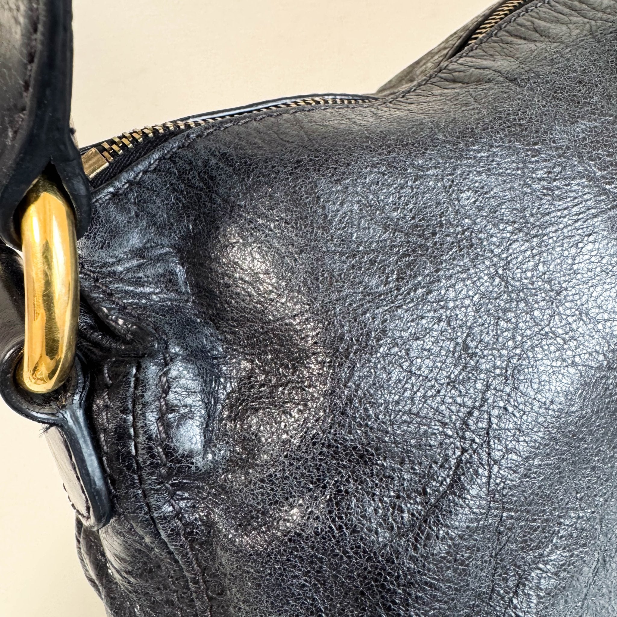 MIU MIU Archive Black Leather Shoulder Bag, in , Sold by HIVE PRELOVED - Shoulder Bags, ,