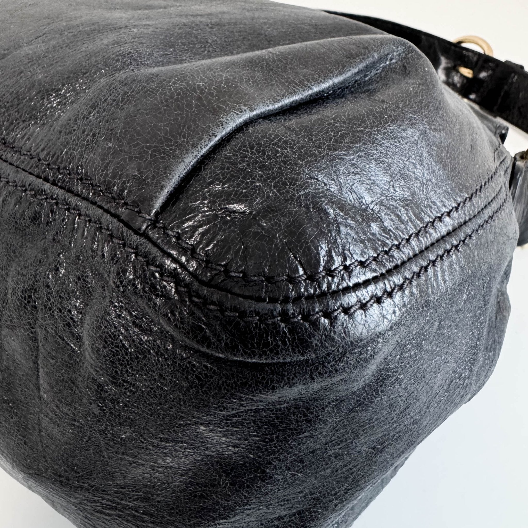 MIU MIU Archive Black Leather Shoulder Bag, in , Sold by HIVE PRELOVED - Shoulder Bags, ,